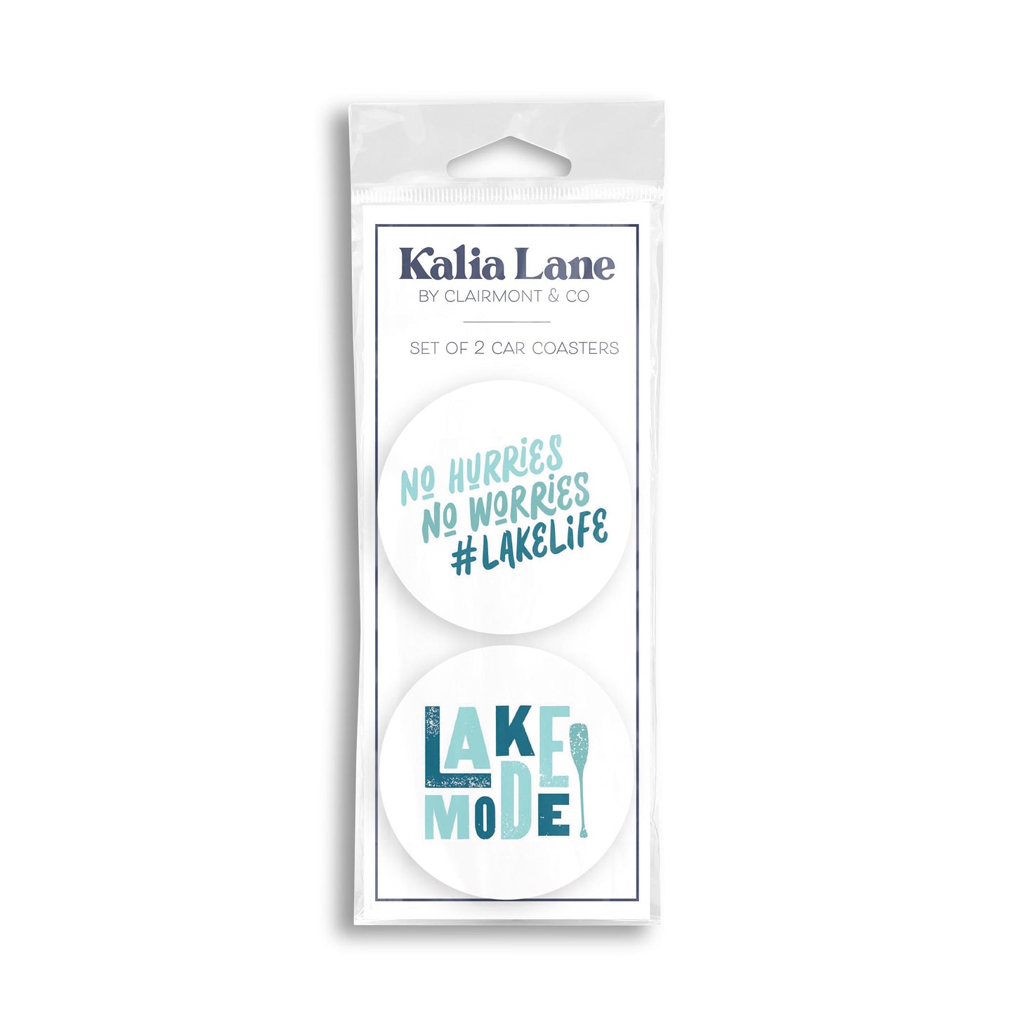 Car Coaster 2-Pack Kalia Lane-No Hurries & Lake Mode -0