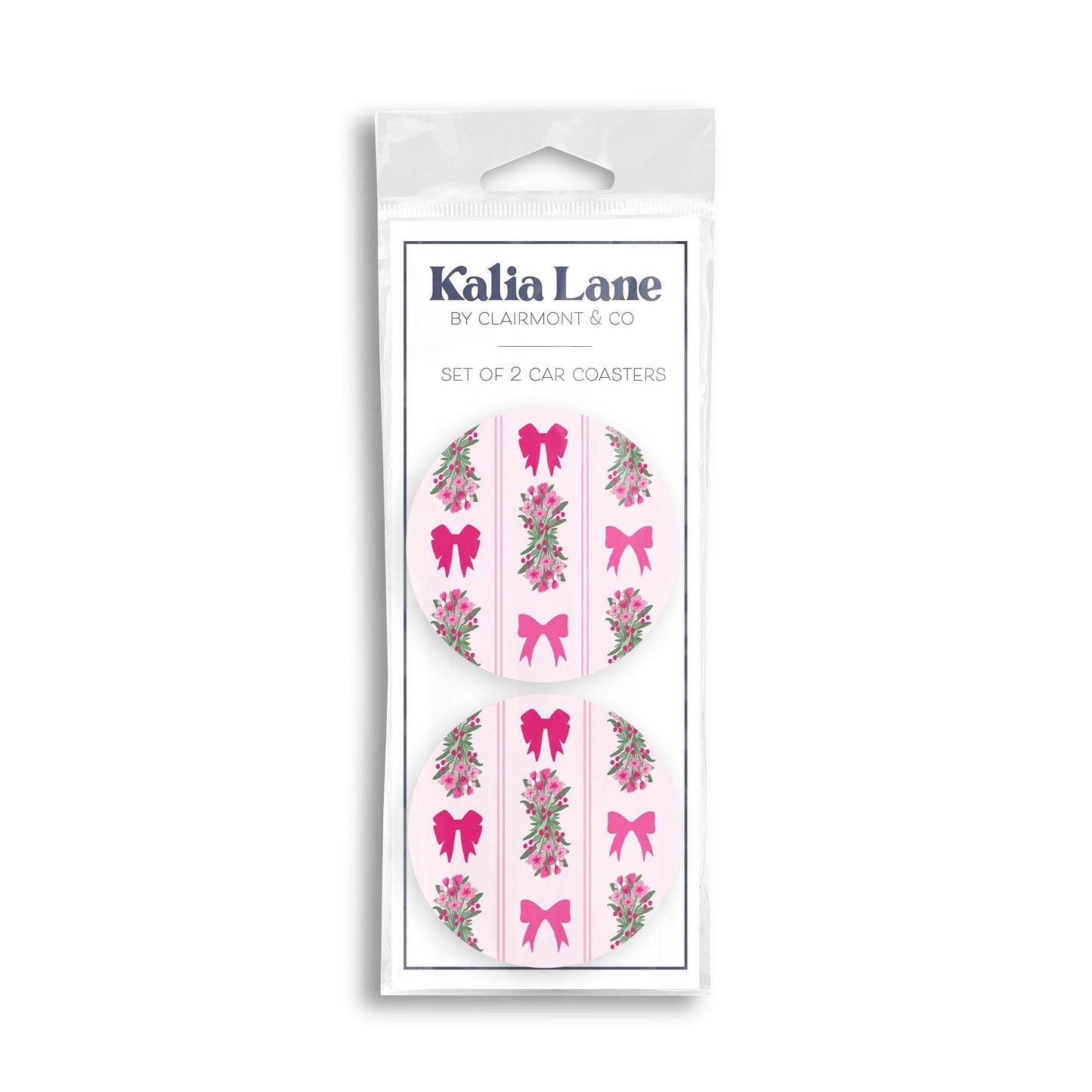 Car Coaster 2-Pack Kalia Lane-Bonita Bows -0
