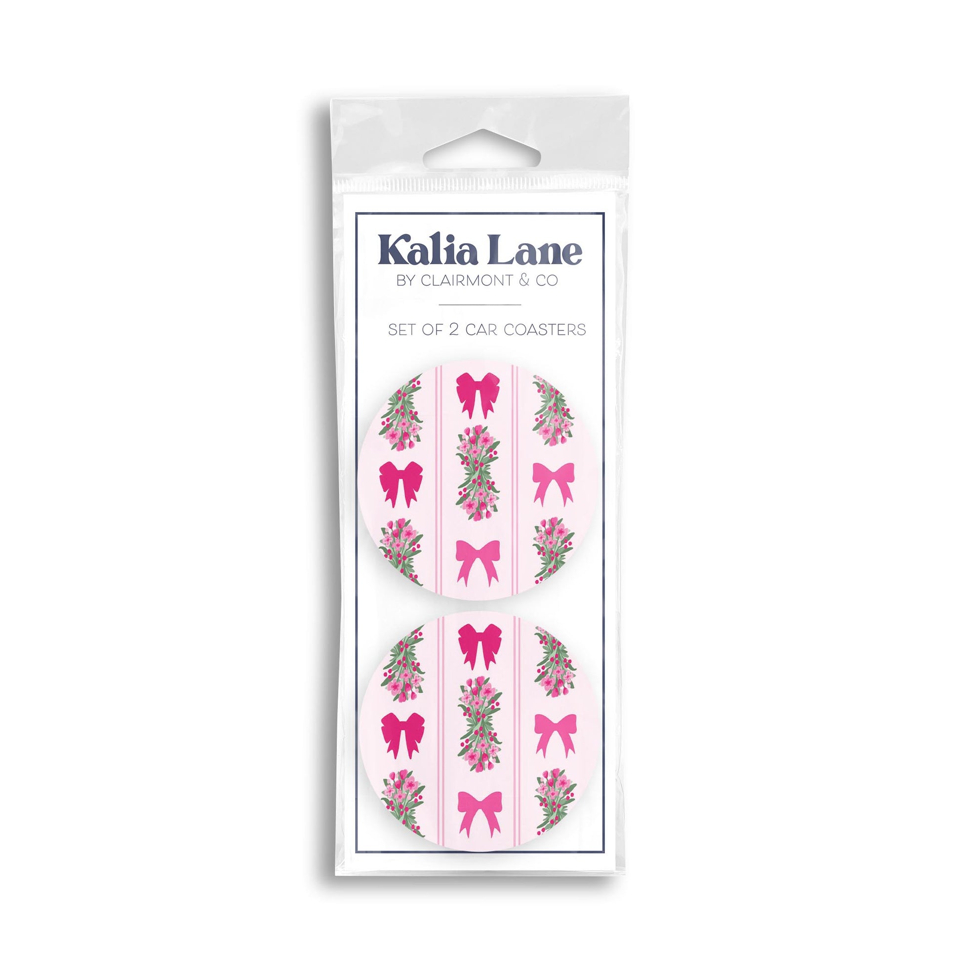 Car Coaster 2-Pack Kalia Lane-Bonita Bows -0