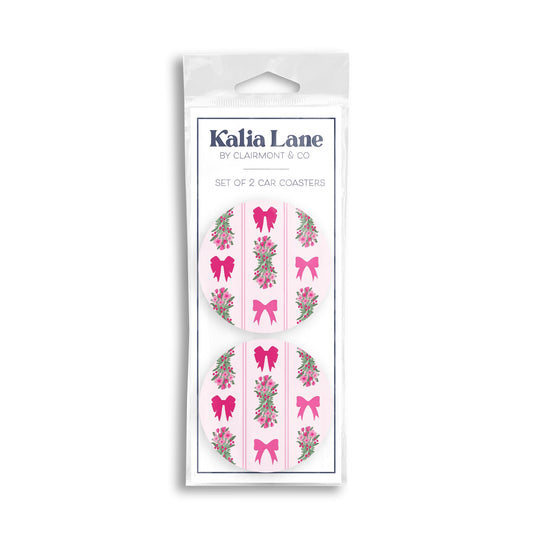 Car Coaster 2-Pack Kalia Lane-Bonita Bows -0