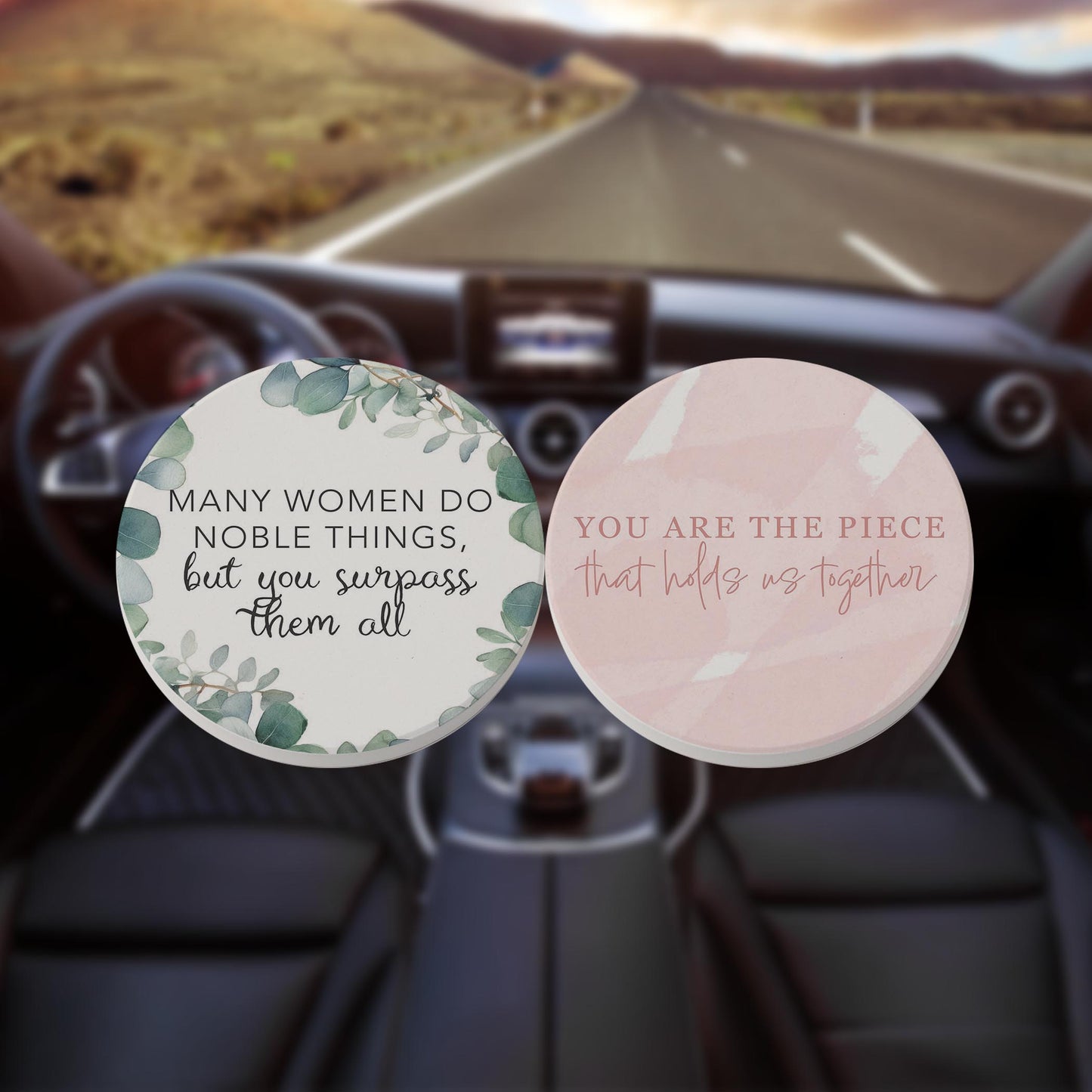 Car Coaster 2-Pack Kalia Lane-You Surpass Them All & You Are The Piece -8