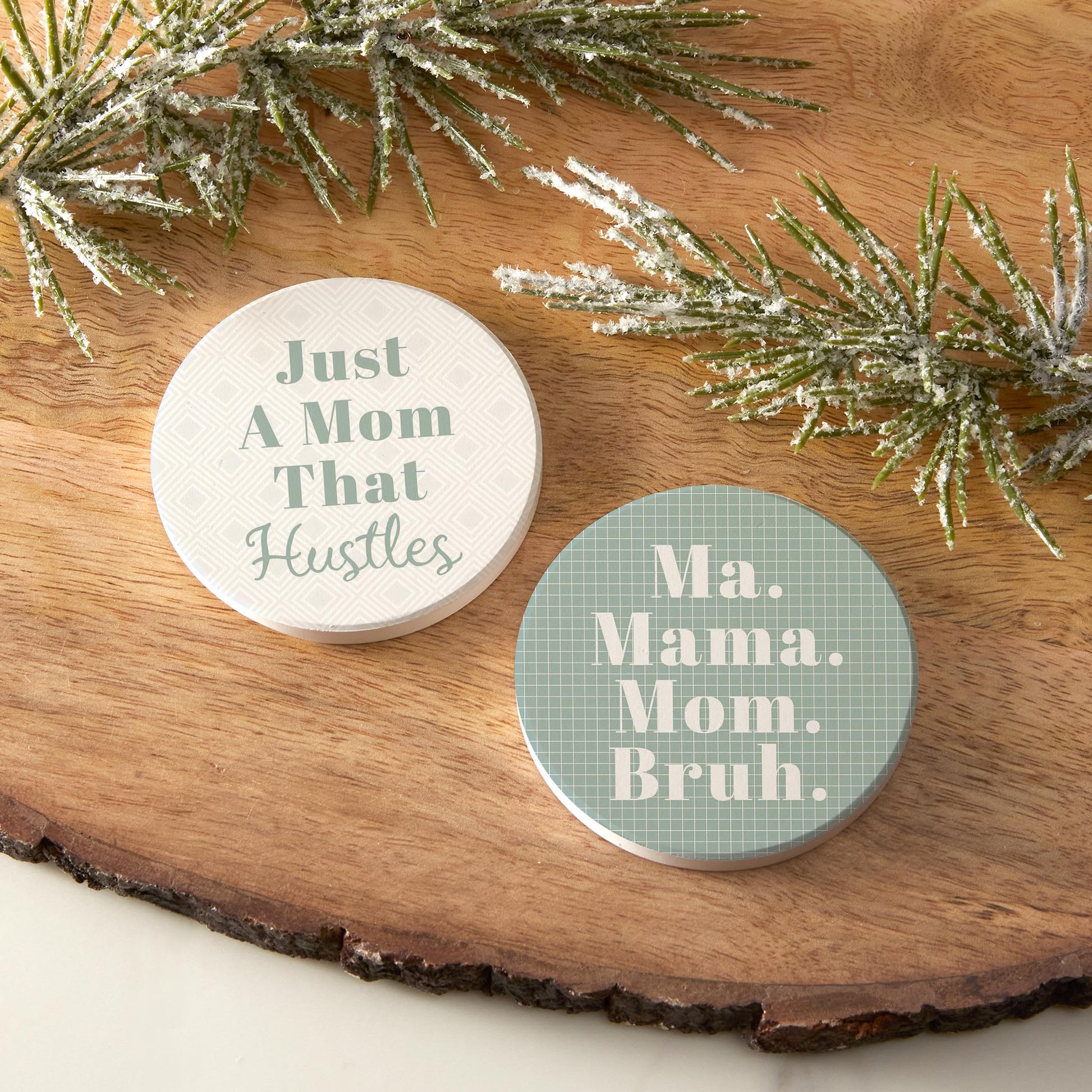 Car Coaster 2-Pack Kalia Lane-Mom That Hustles & Ma Mama Mom Bruh -6