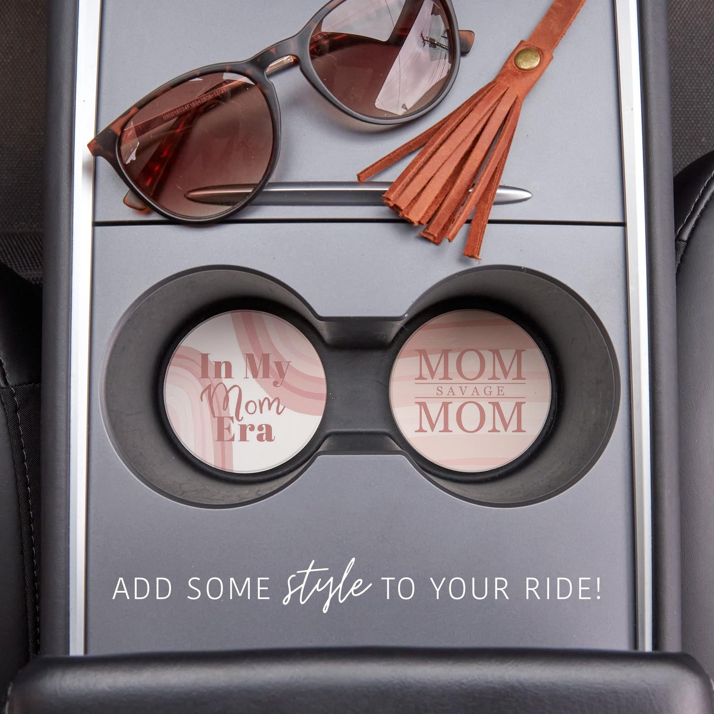Car Coaster 2-Pack Kalia Lane-Mom Era & Savage Mom -1