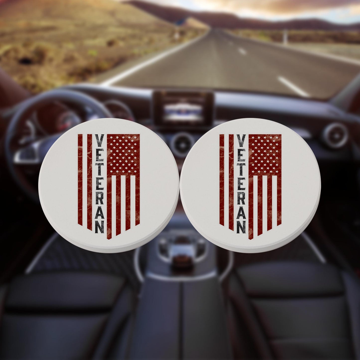 Car Coaster 2-Pack Kalia Lane-Military Veteran -8