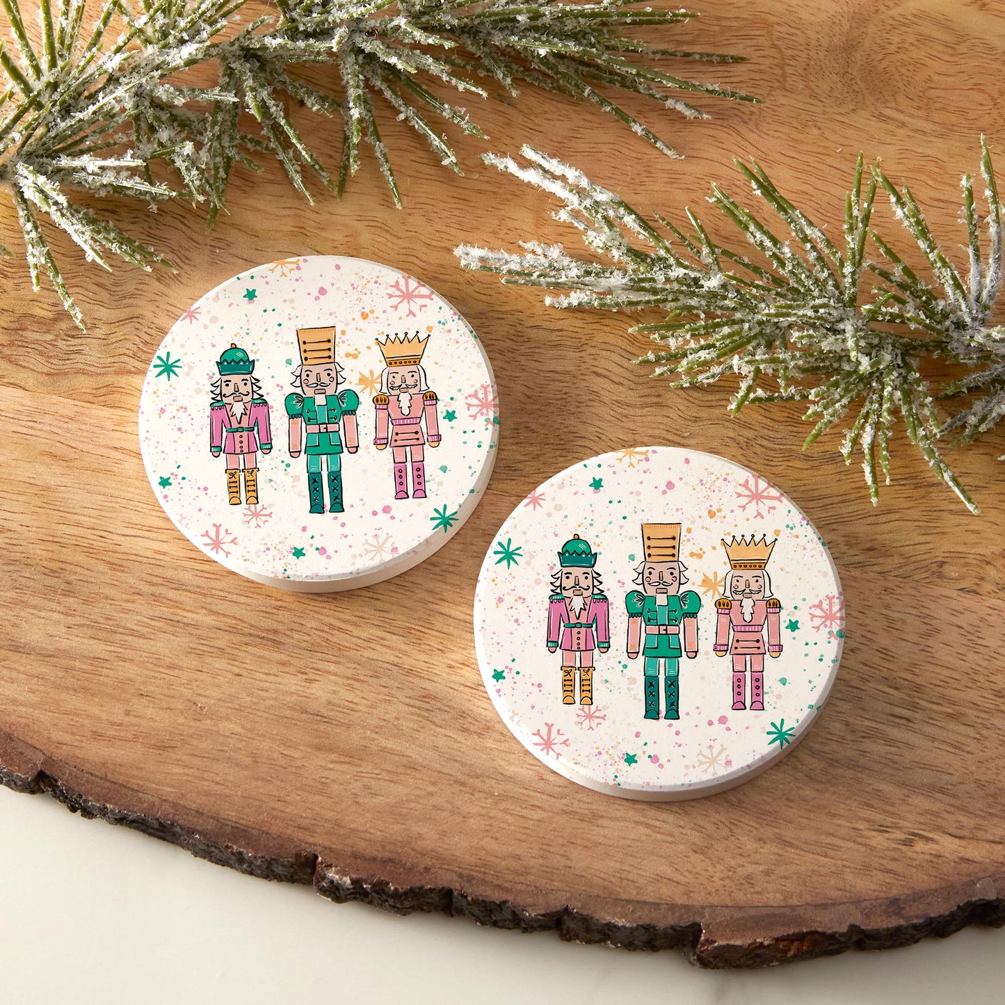 Car Coaster 2-Pack Kalia Lane-Nutcracker Trio