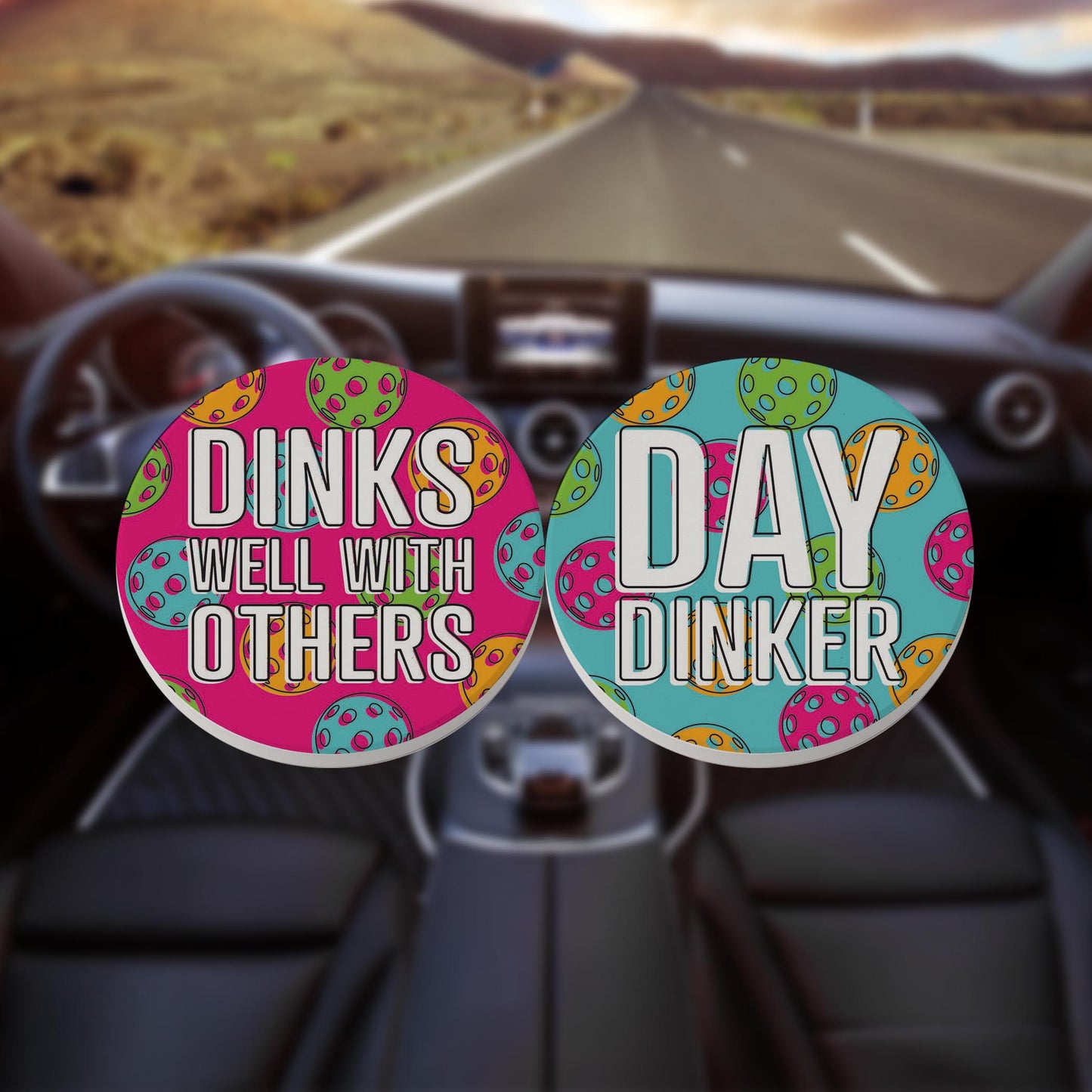 Car Coaster 2-Pack Kalia Lane-Pickleball Dinks Well & Day Dinker -8