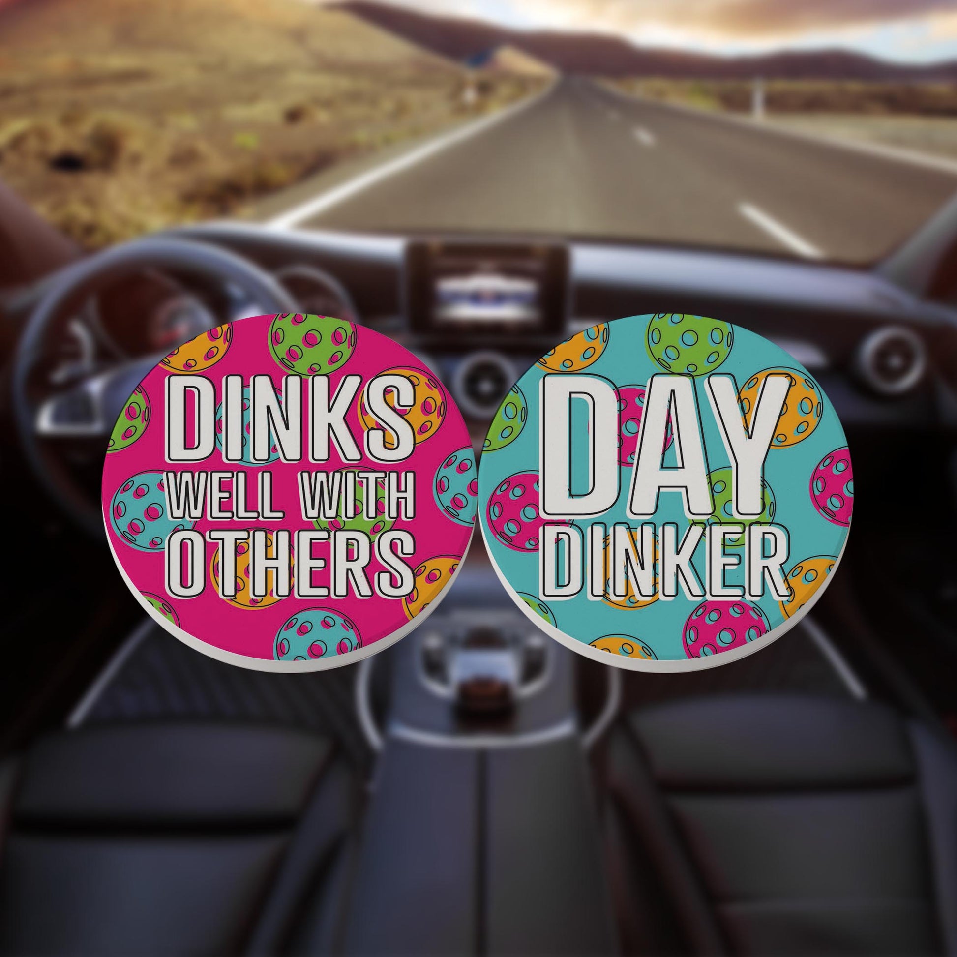 Car Coaster 2-Pack Kalia Lane-Pickleball Dinks Well & Day Dinker -8