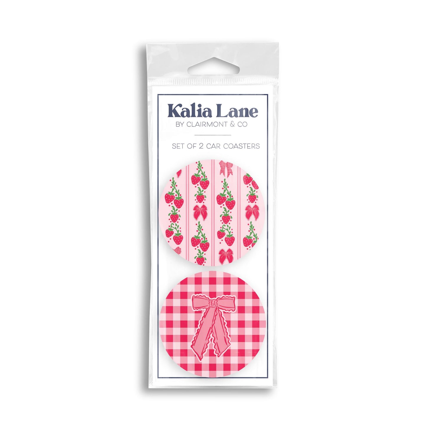 Car Coaster 2-Pack Kalia Lane-Strawberry Parlor -0