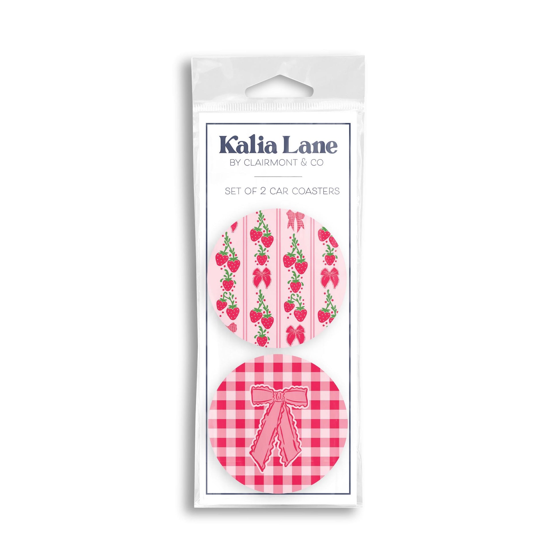 Car Coaster 2-Pack Kalia Lane-Strawberry Parlor -0