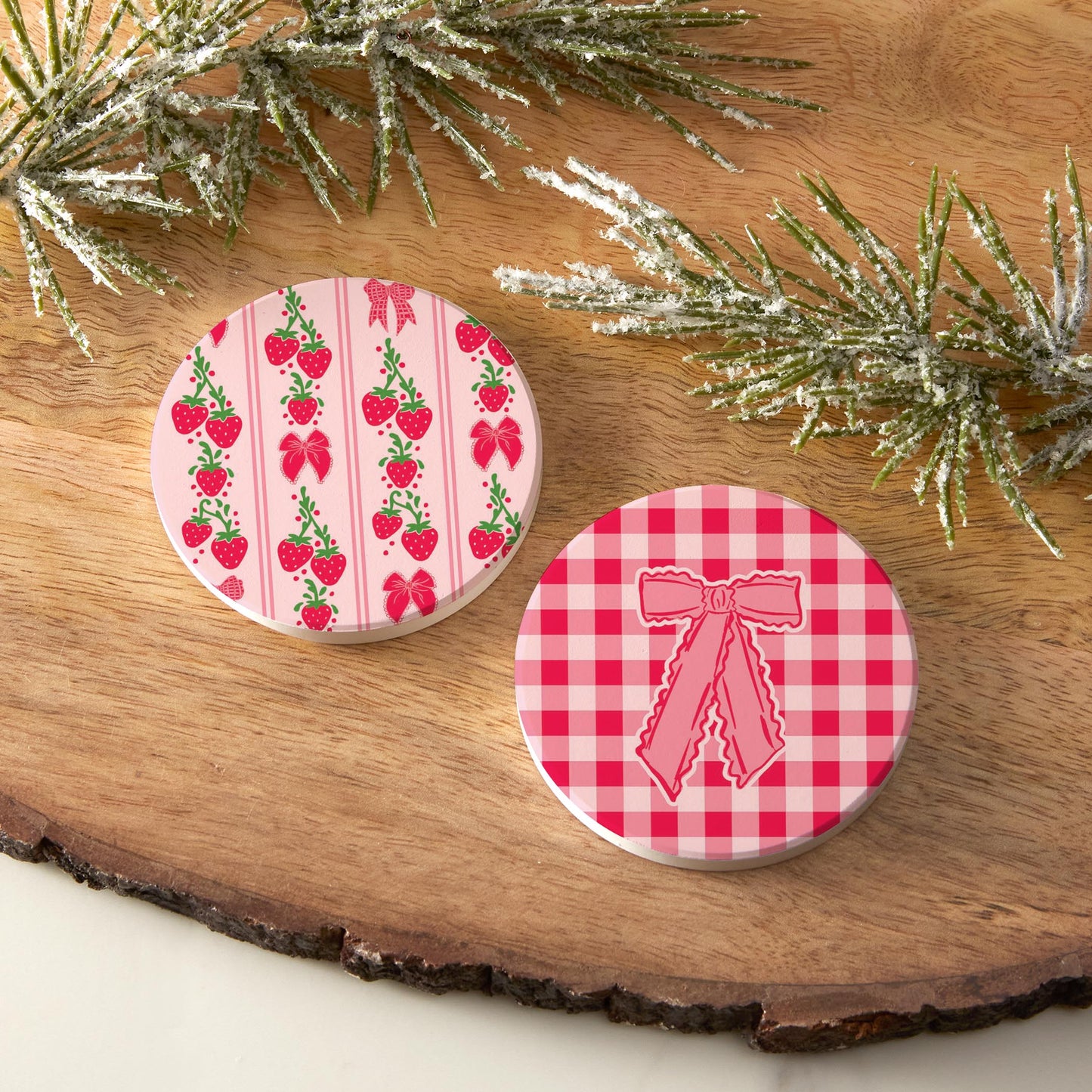 Car Coaster 2-Pack Kalia Lane-Strawberry Parlor -6