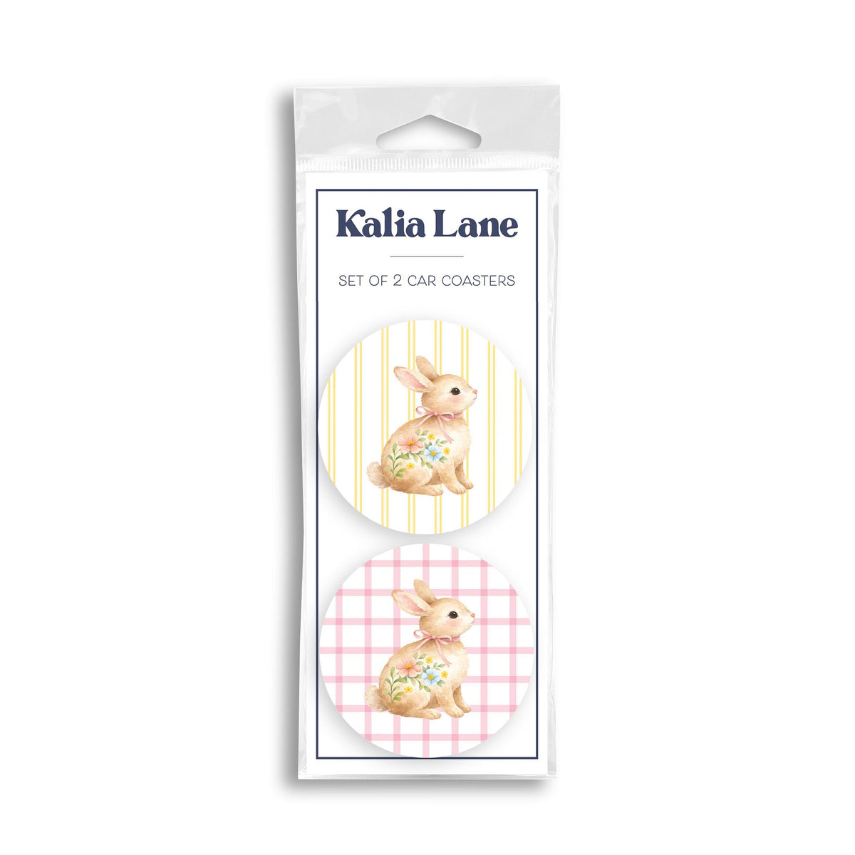 Car Coaster 2-Pack Kalia Lane-Cottage Easter -0