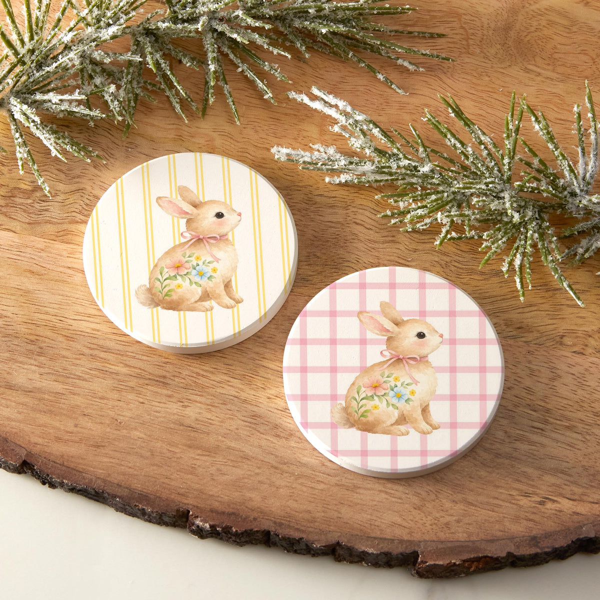 Car Coaster 2-Pack Kalia Lane-Cottage Easter -6