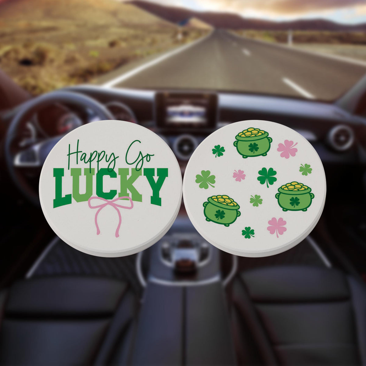 Car Coaster 2-Pack Kalia Lane-St. Patty's Day -8