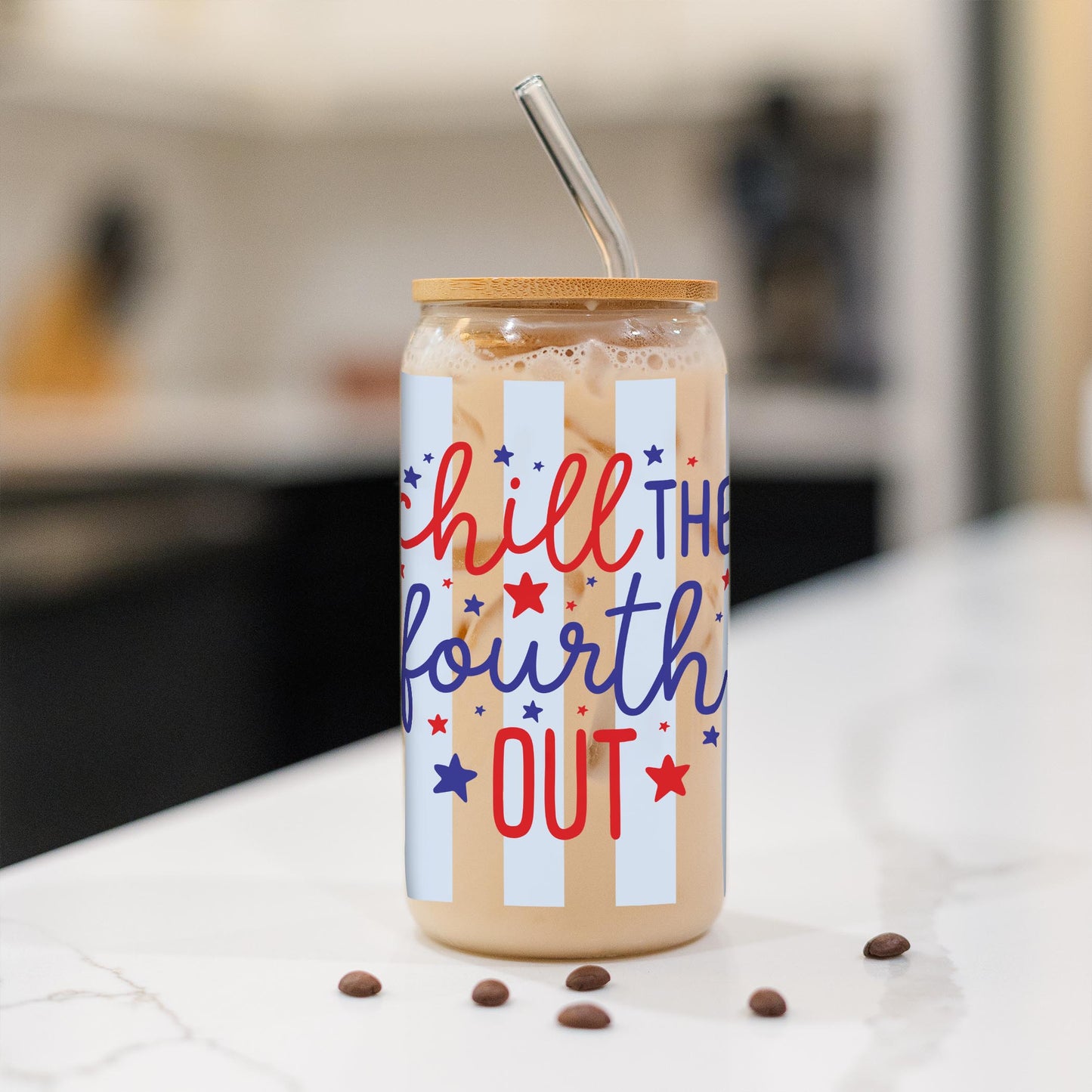 16oz Cold Brew Glass-4th of July 250th Anniversary -1
