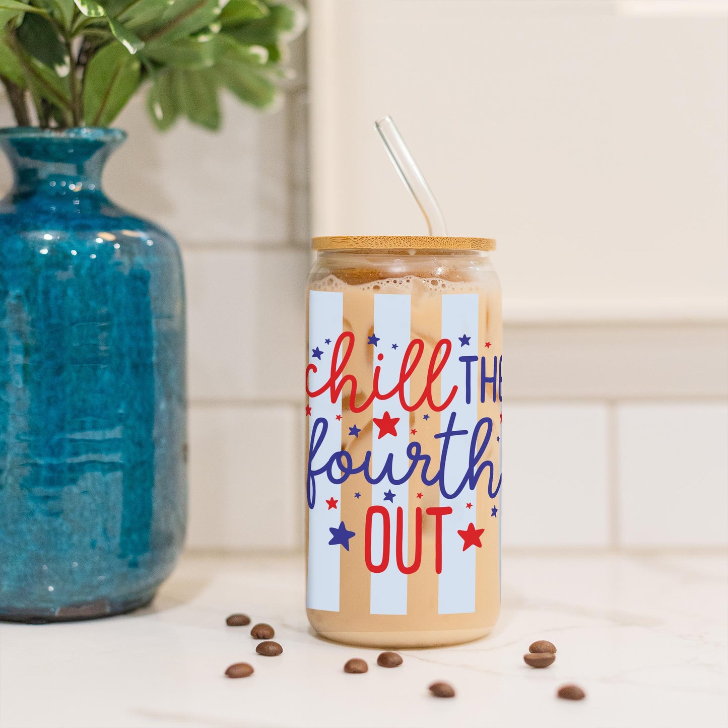 16oz Cold Brew Glass-4th of July 250th Anniversary -3