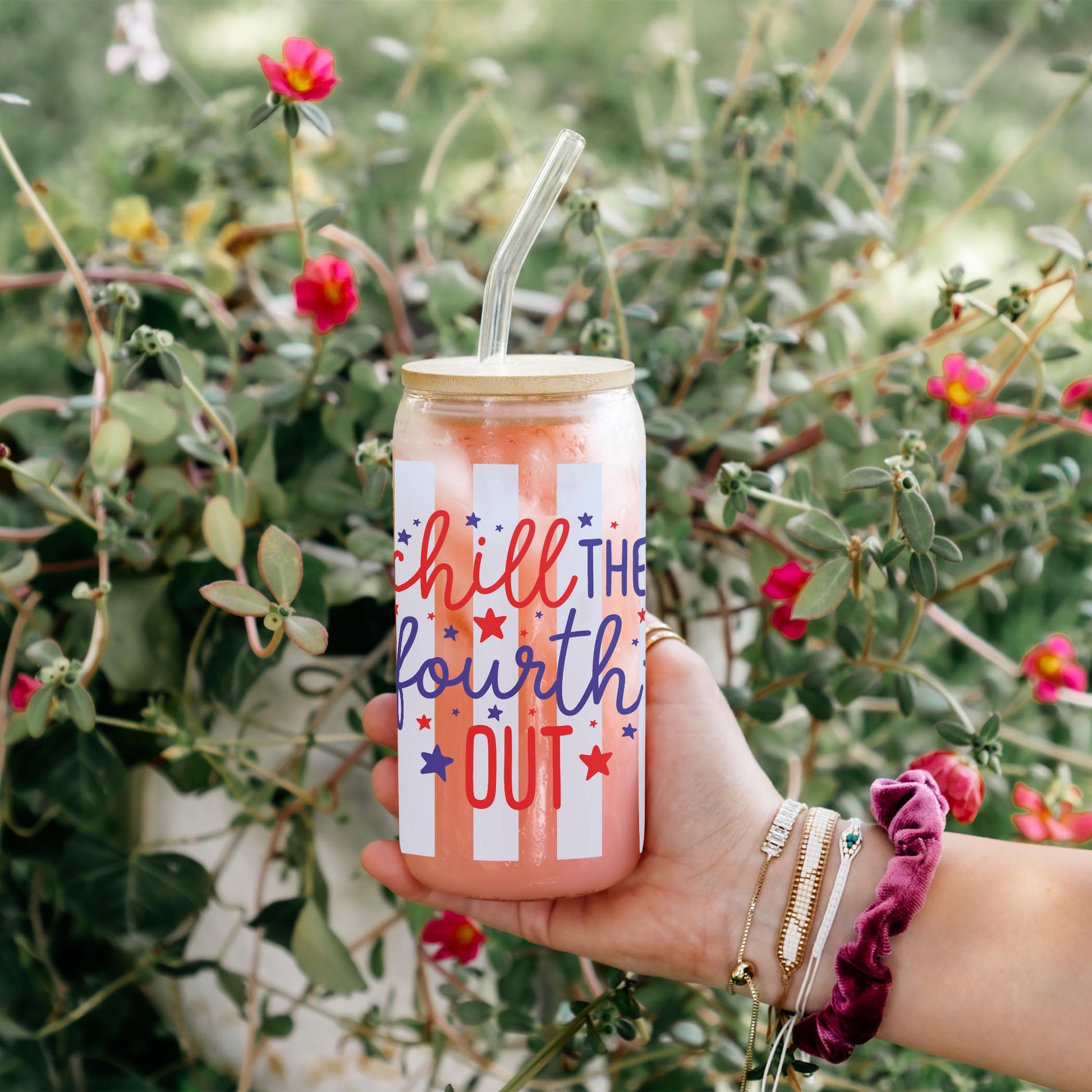 16oz Cold Brew Glass-4th of July 250th Anniversary -4