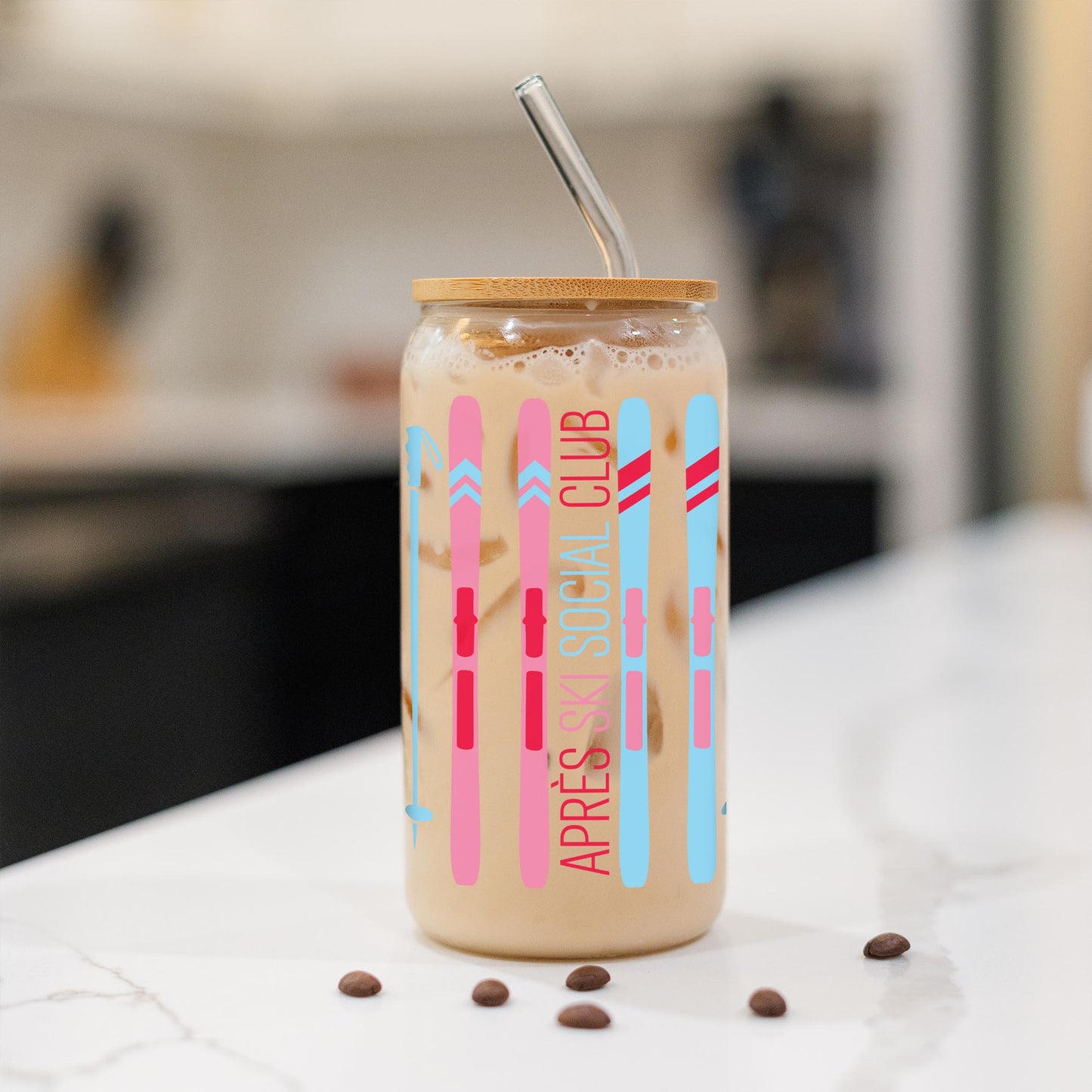 16oz Cold Brew Glass-Après Ski -1