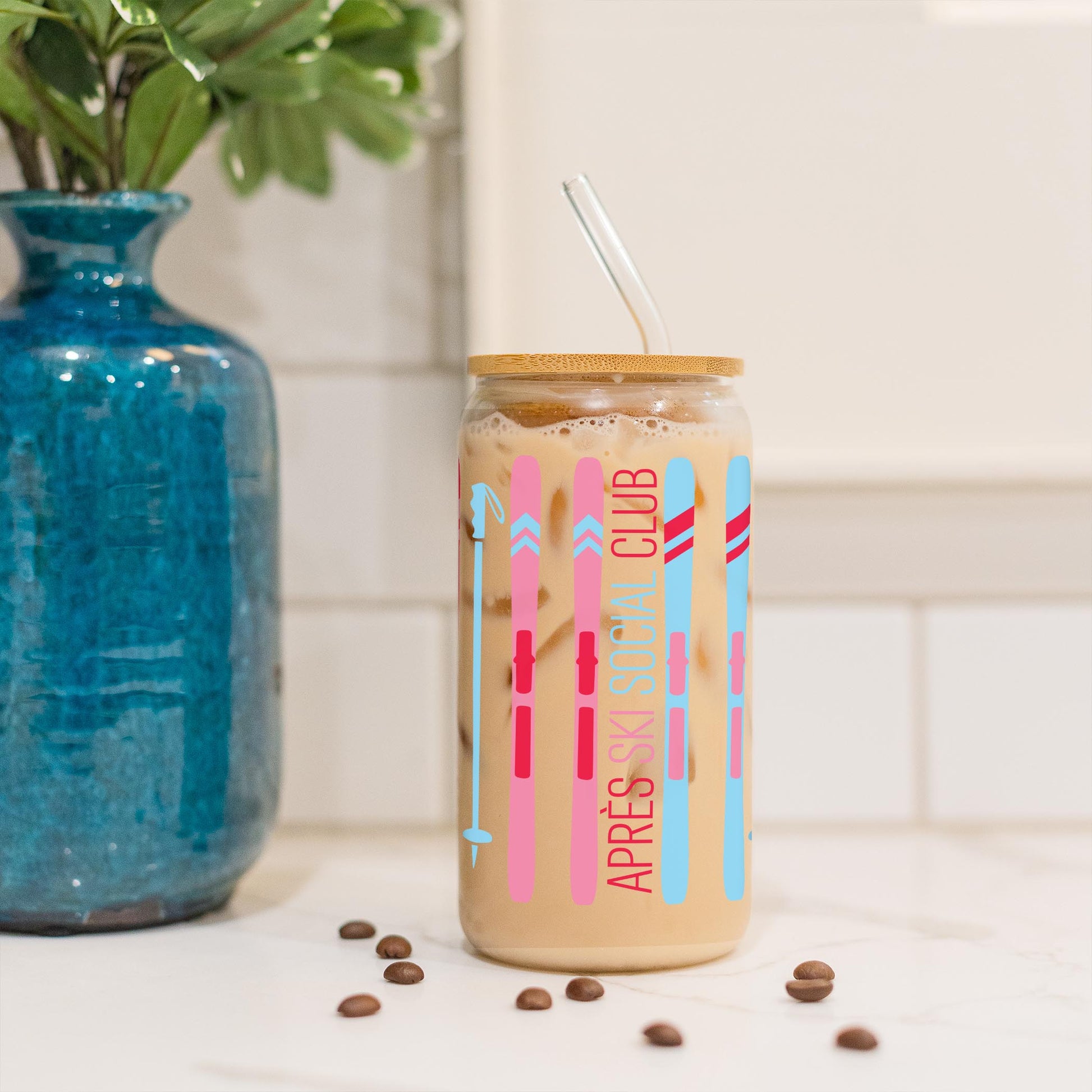 16oz Cold Brew Glass-Après Ski -3