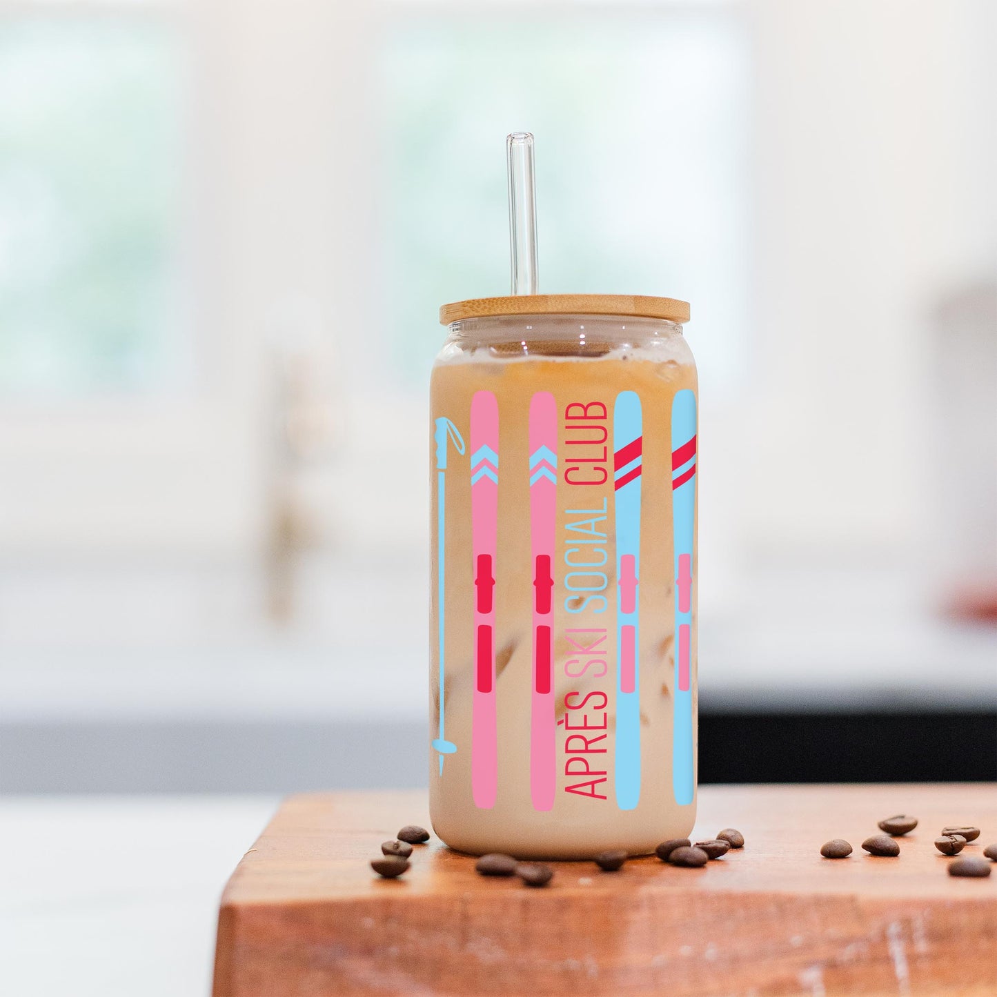 16oz Cold Brew Glass-Après Ski -5