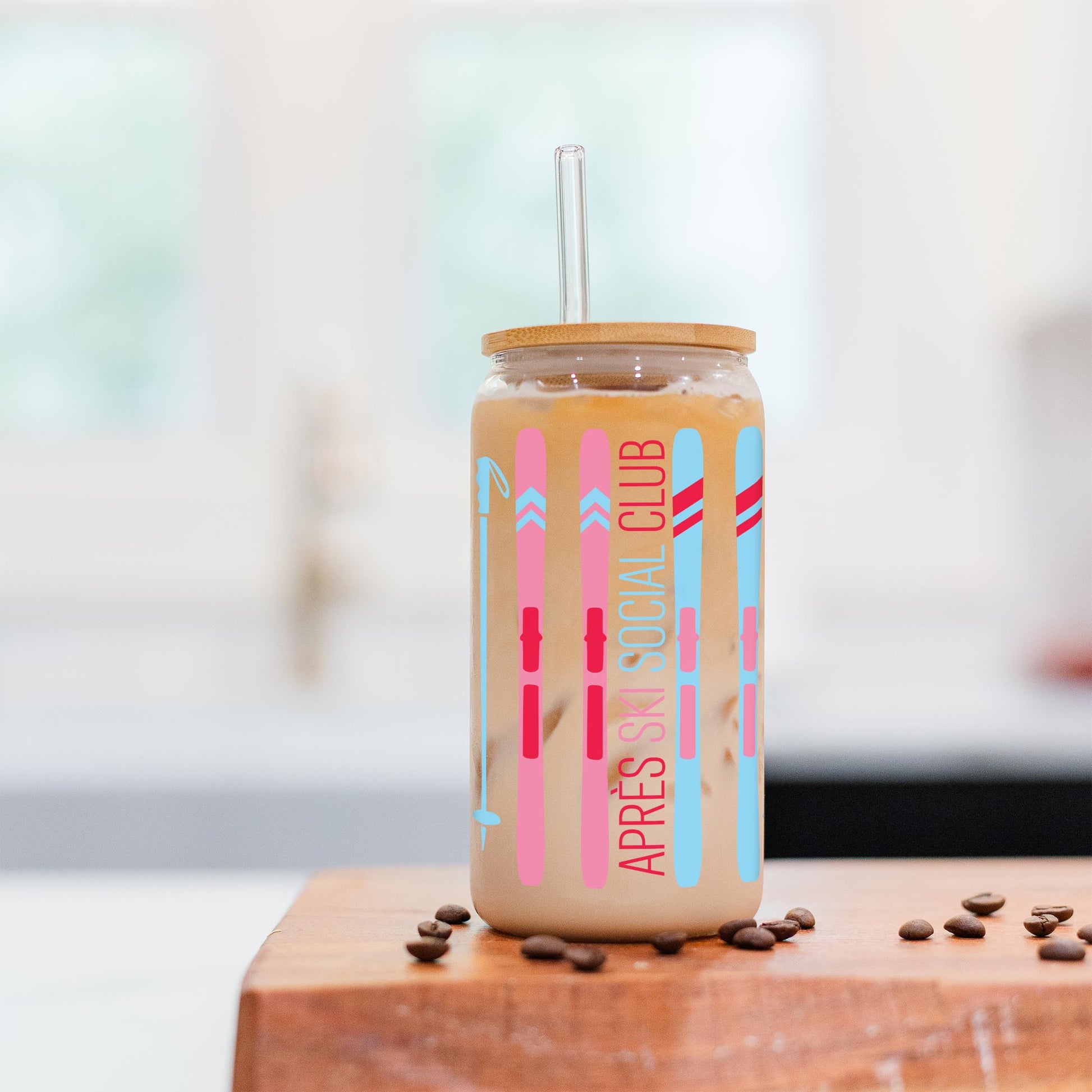 16oz Cold Brew Glass-Après Ski -5