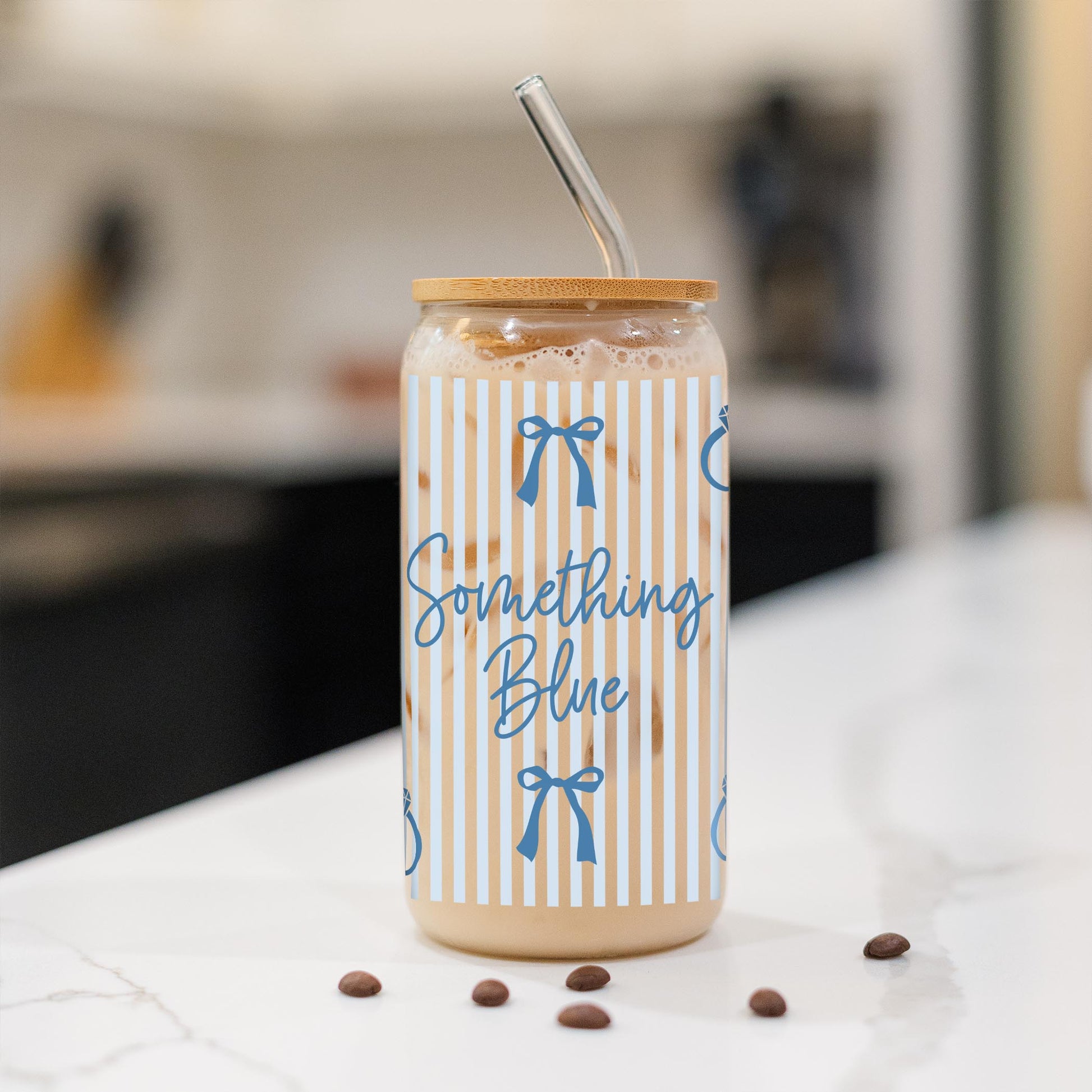 16oz Cold Brew Glass-Happily Ever After -1