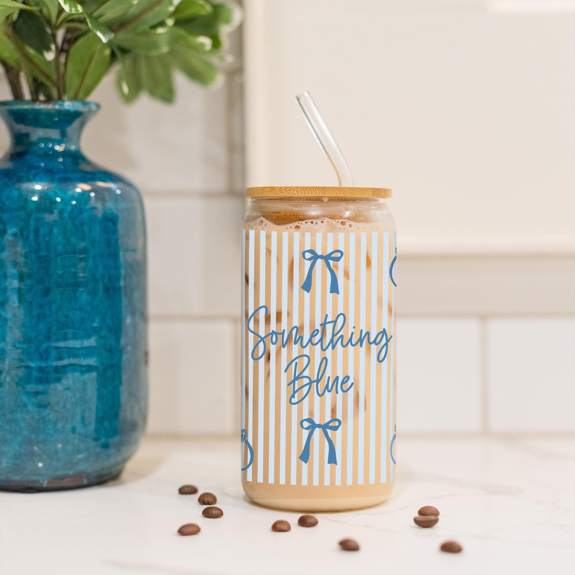 16oz Cold Brew Glass-Happily Ever After -3