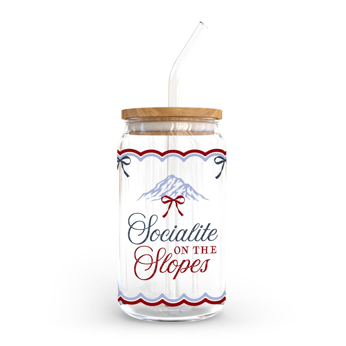 16oz Cold Brew Glass-Chalet Girl -0