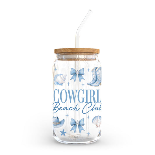 16oz Cold Brew Glass-Coastal Cowgirl -0