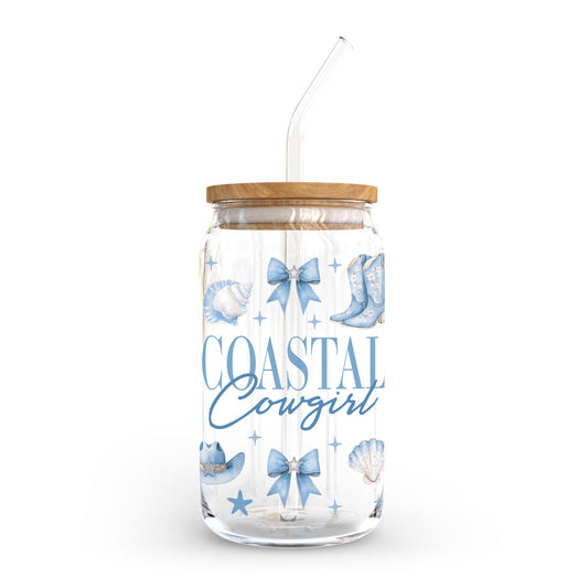 16oz Cold Brew Glass-Coastal Cowgirl 2 -0