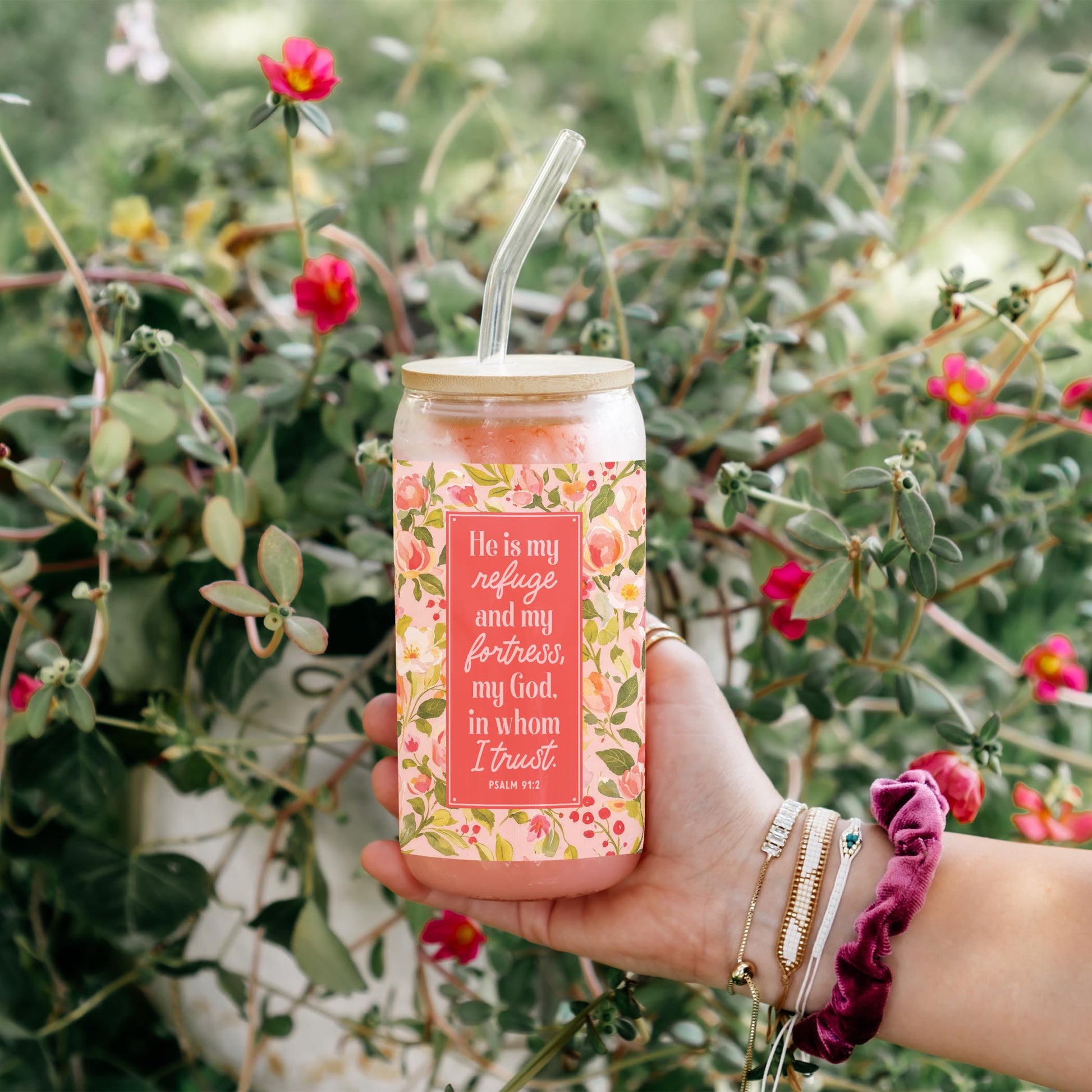 16oz Cold Brew Glass-Faithful Promises -4