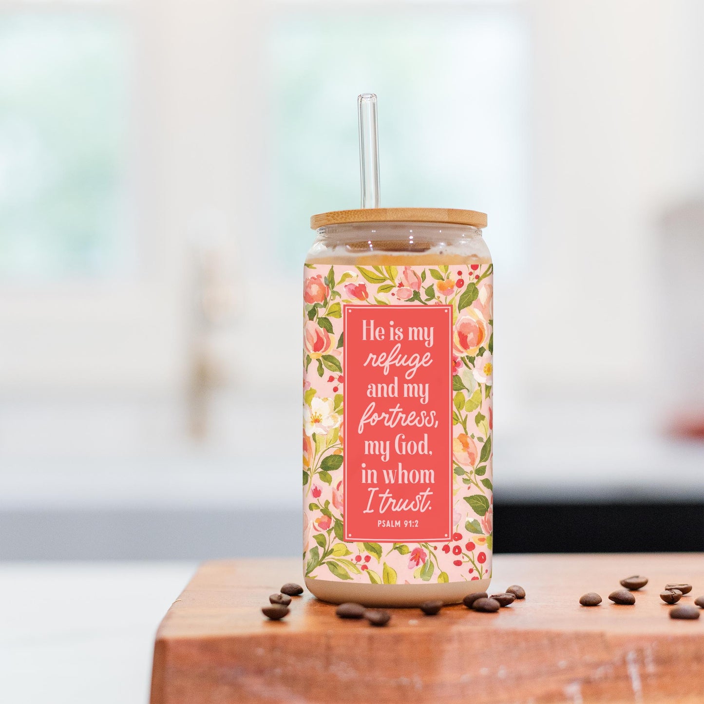 16oz Cold Brew Glass-Faithful Promises -5