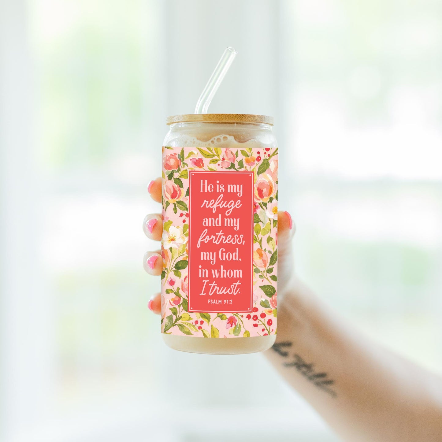 16oz Cold Brew Glass-Faithful Promises -7