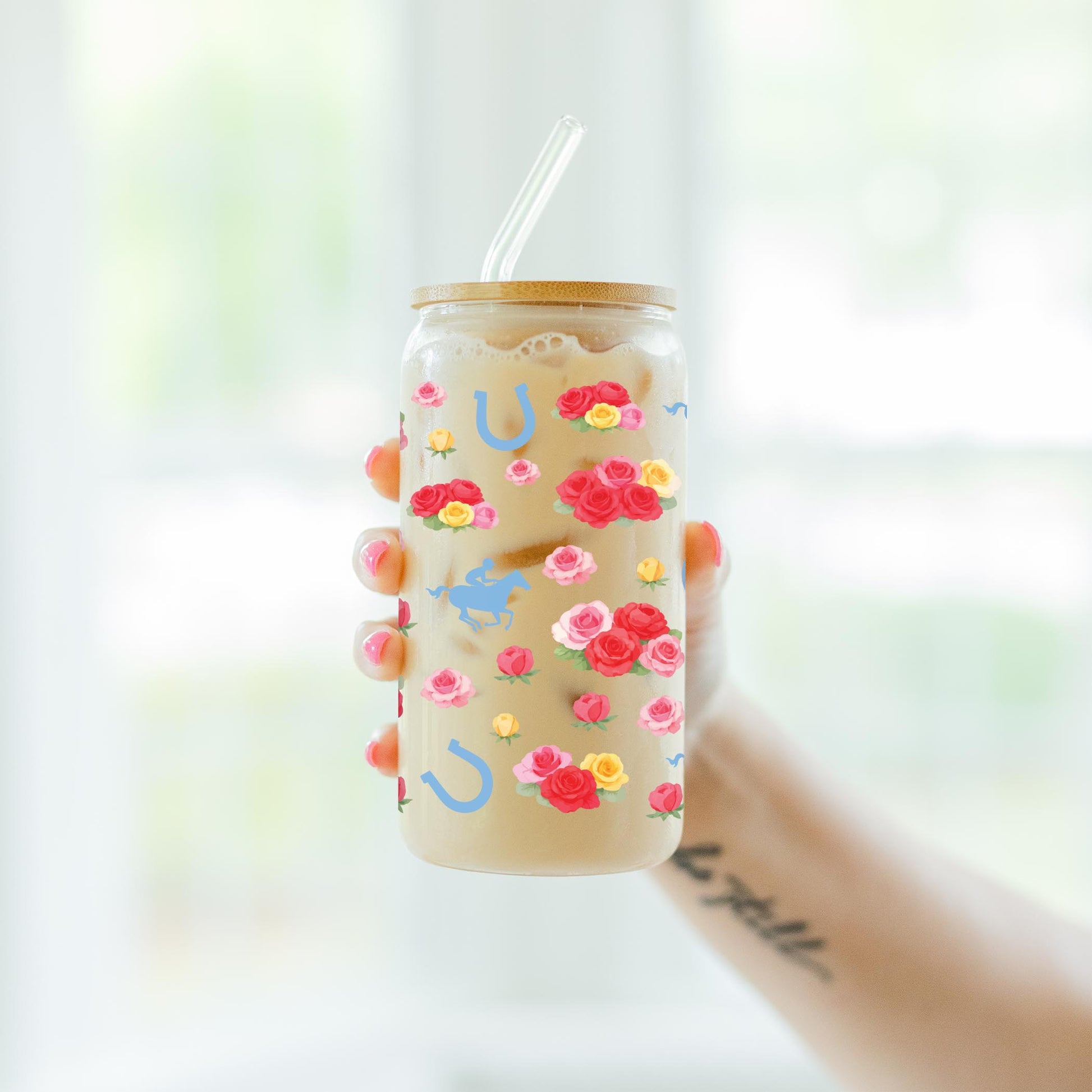 16oz Cold Brew Glass-Derby -7