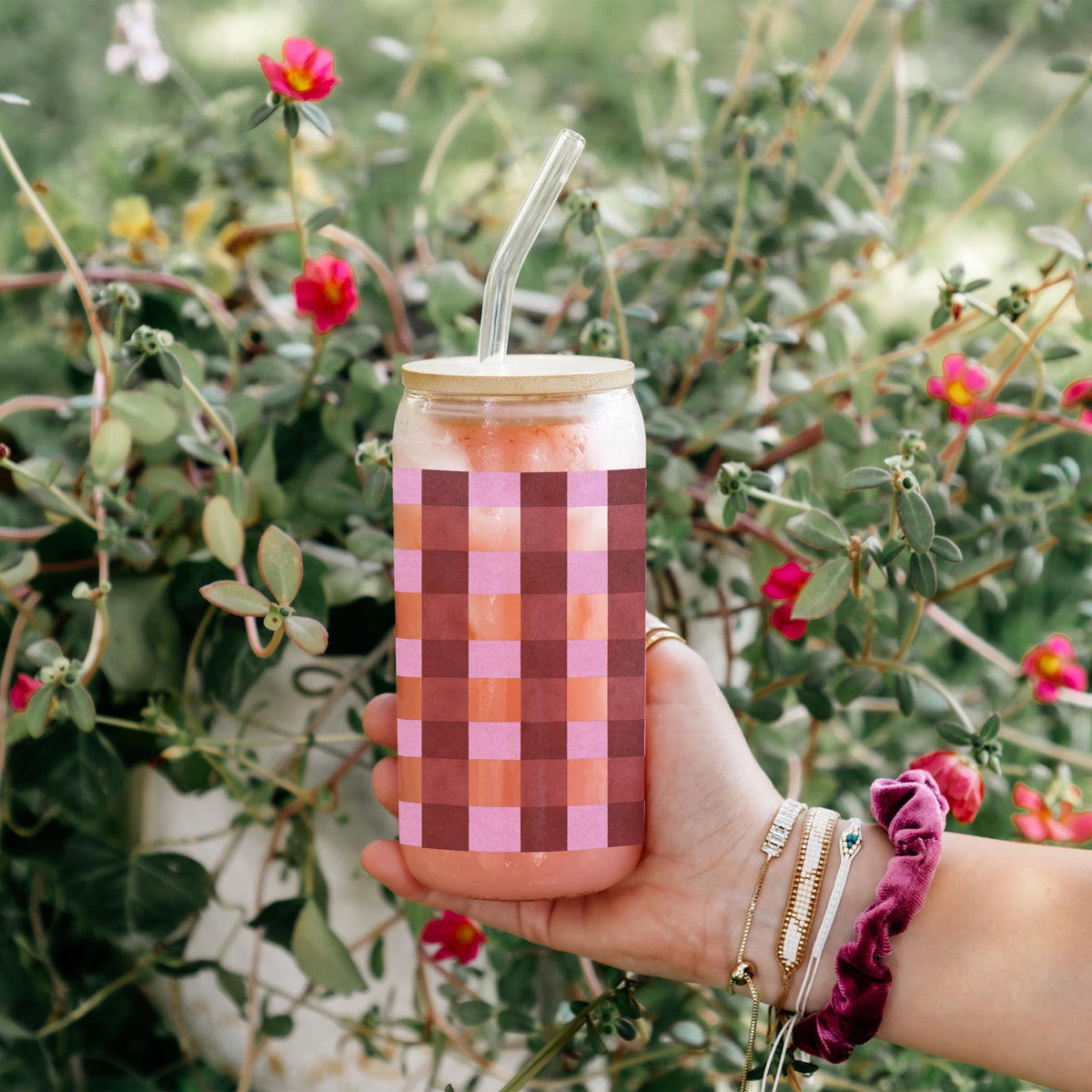 16oz Cold Brew Glass-Autumn Orchard -4