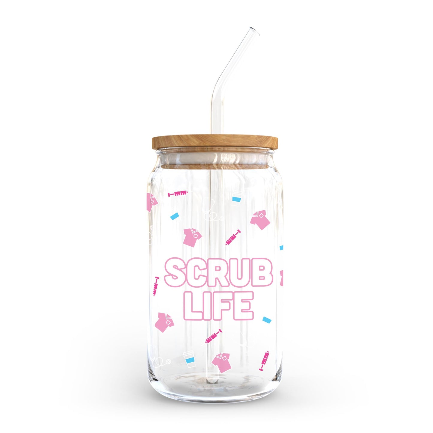 16oz Cold Brew Glass-Scrub Life