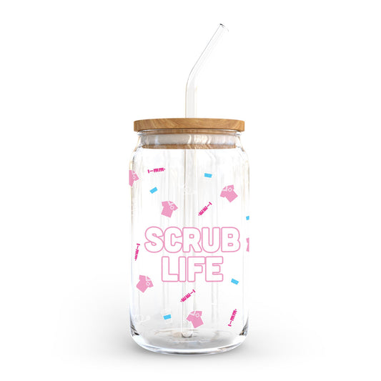 16oz Cold Brew Glass-Scrub Life