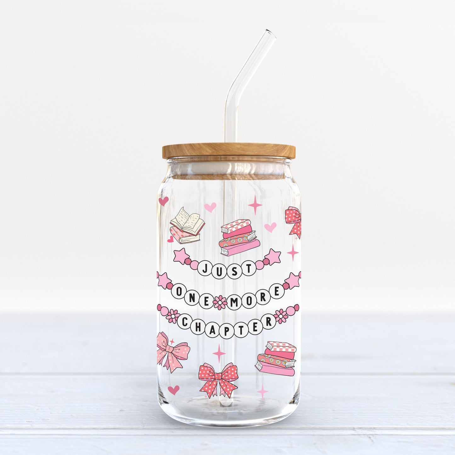 16oz Cold Brew Glass-Just One More Chapter -6