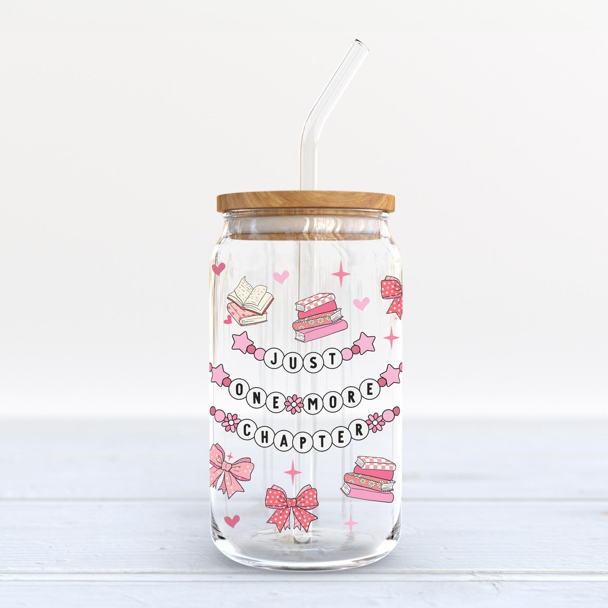16oz Cold Brew Glass-Just One More Chapter -6