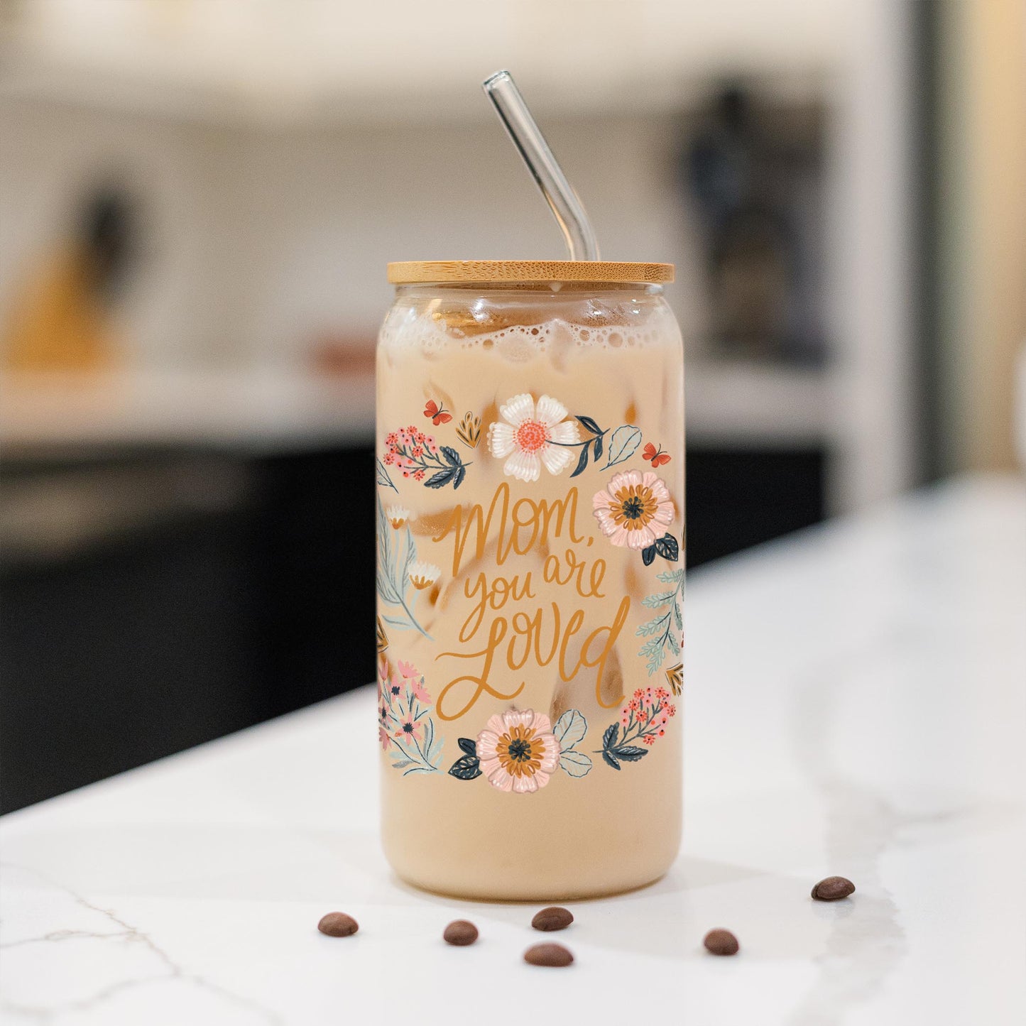 16oz Cold Brew Glass-Pretty Things Loved