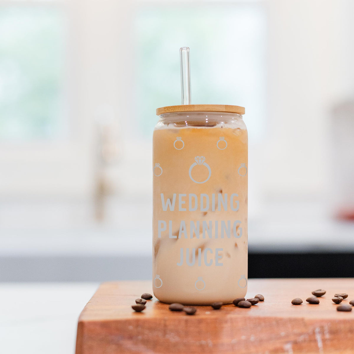16oz Cold Brew Glass-Wedding Planning Juice -5