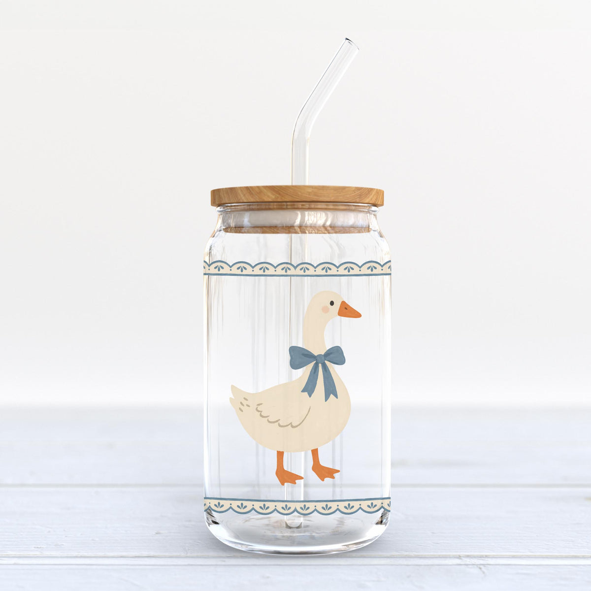 16oz Cold Brew Glass-Vintage Goose -6