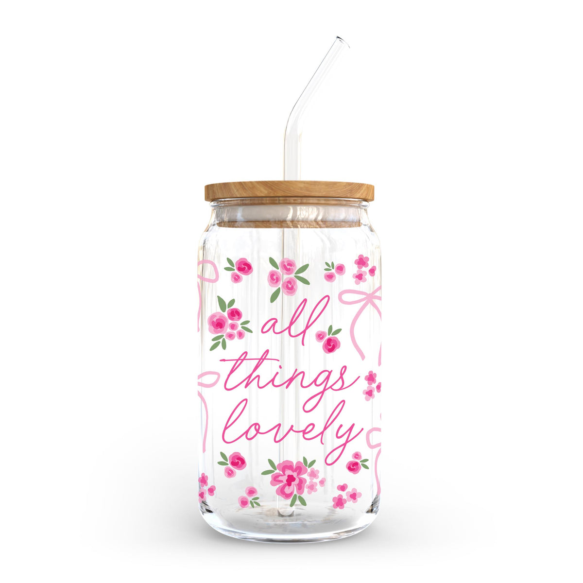 16oz Cold Brew Glass-All Things Lovely -0