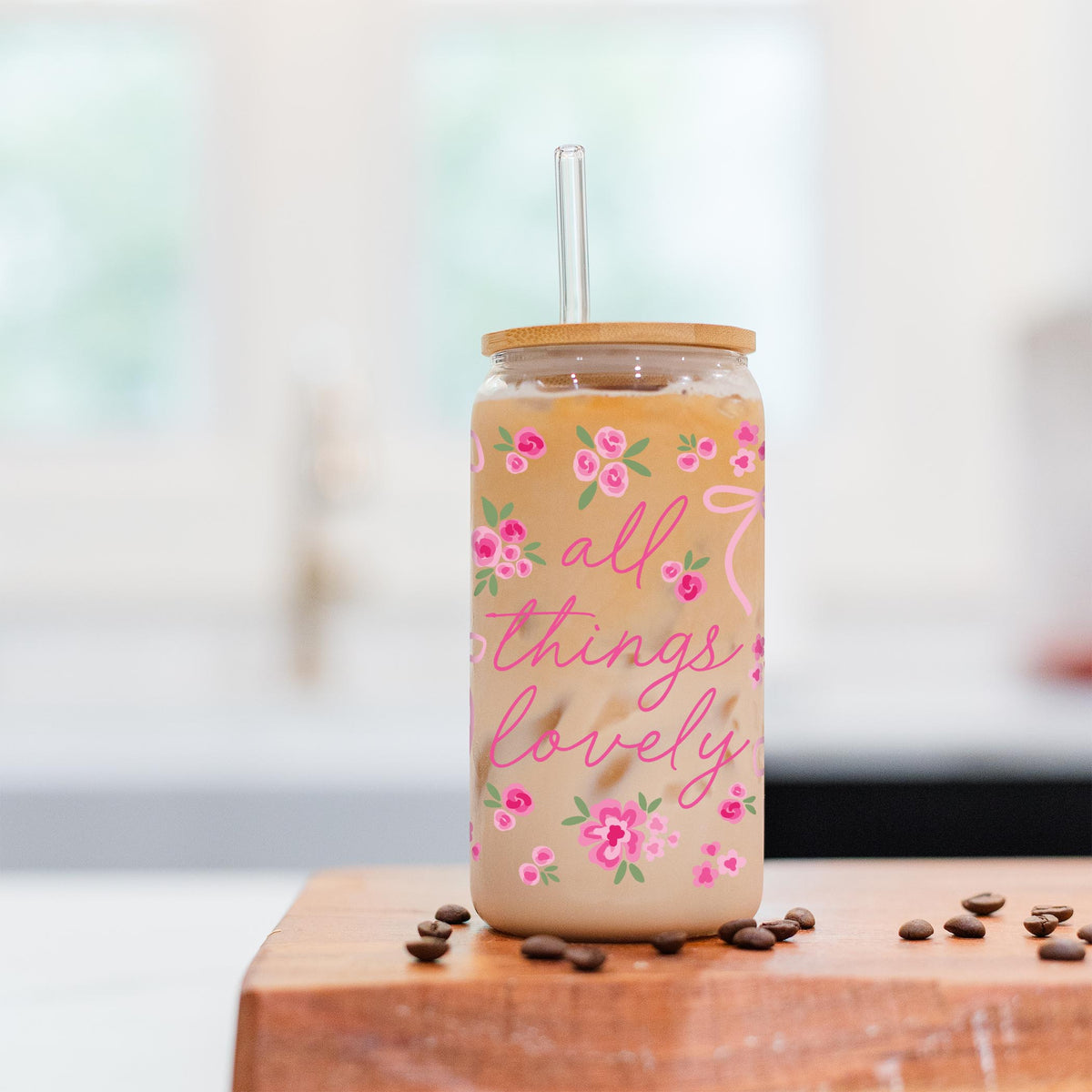 16oz Cold Brew Glass-All Things Lovely -5