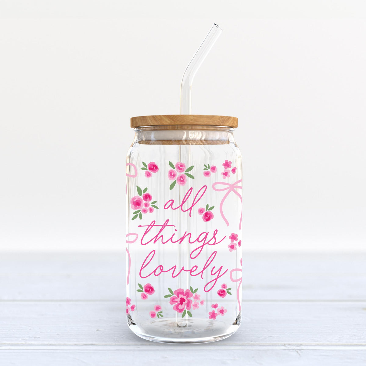 16oz Cold Brew Glass-All Things Lovely -6