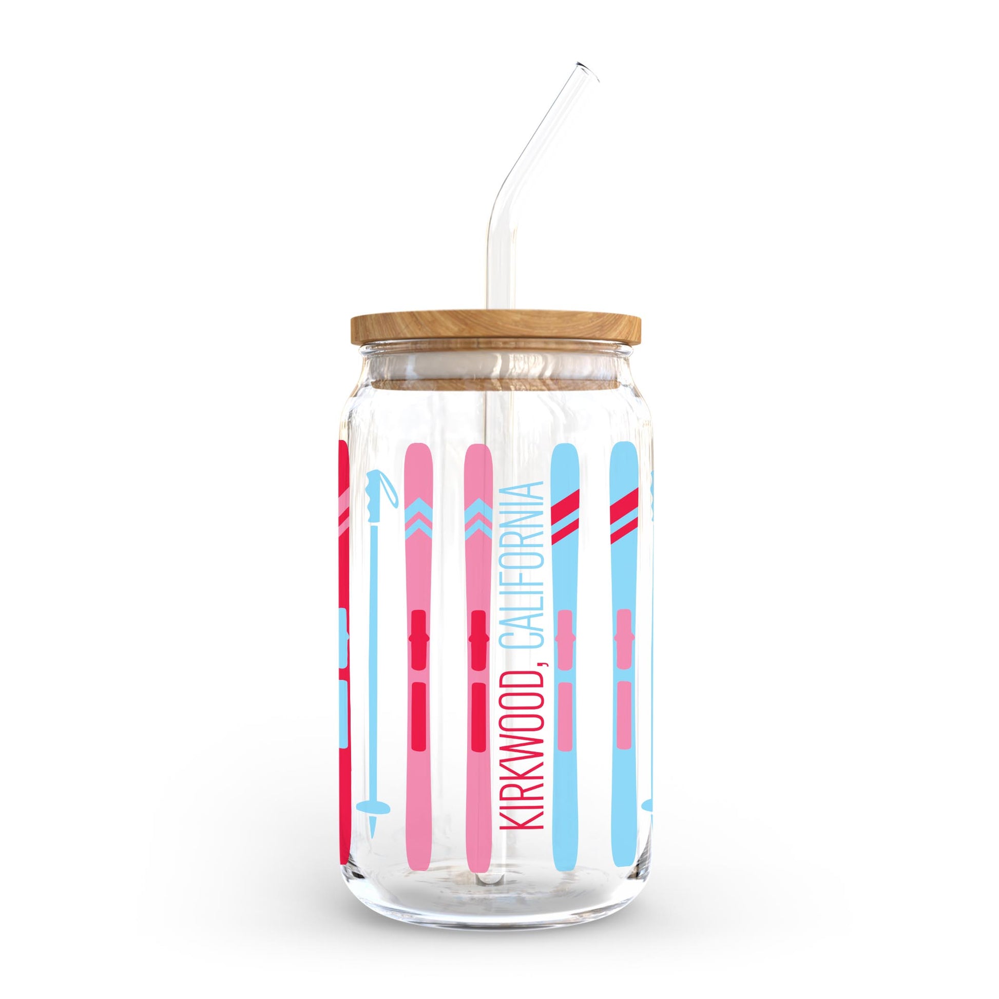 16oz Cold Brew Glass-Love+Local Après Ski -0