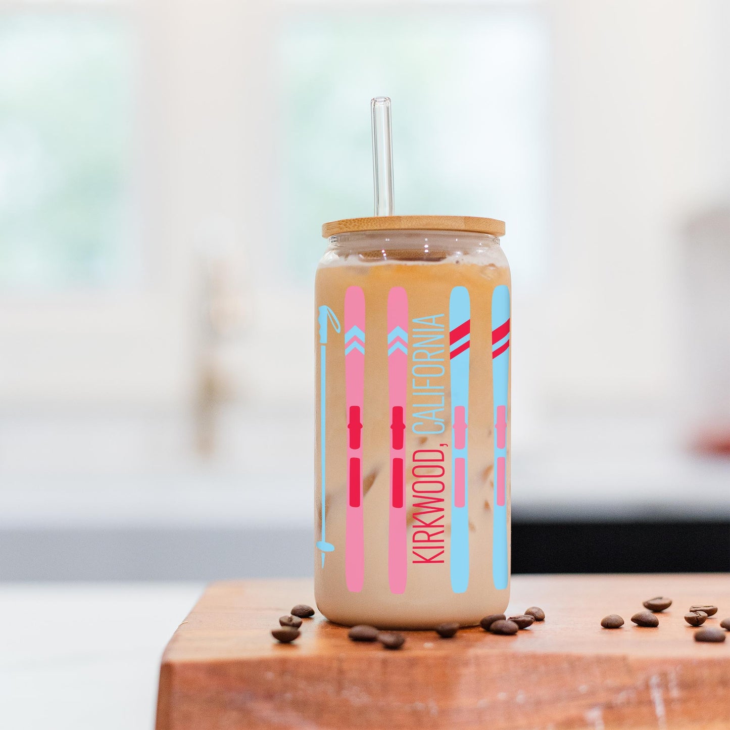 16oz Cold Brew Glass-Love+Local Après Ski -2