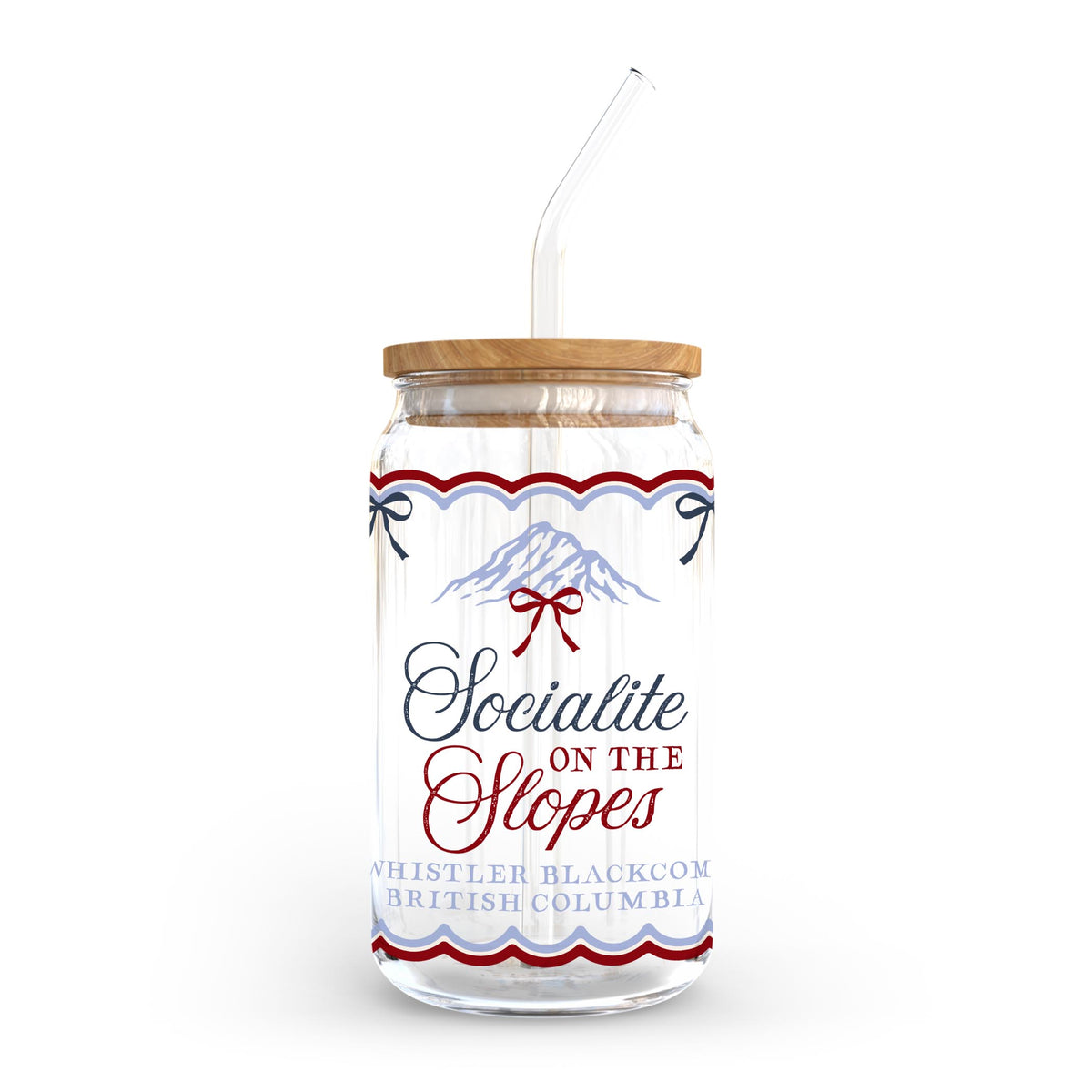 16oz Cold Brew Glass-Chalet Girl | Custom -0