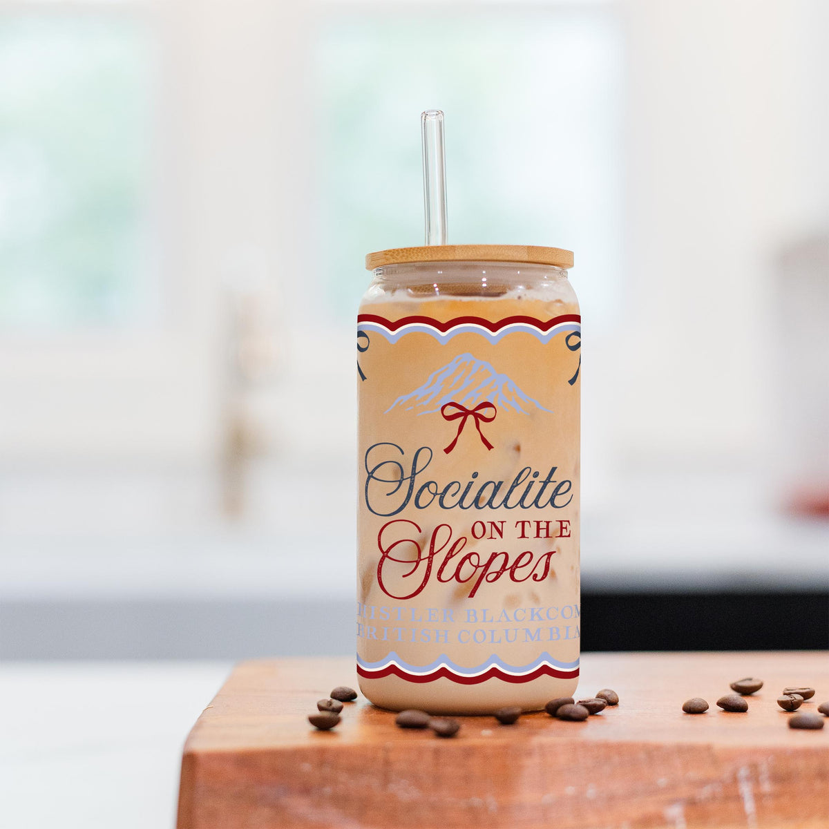 16oz Cold Brew Glass-Chalet Girl | Custom -2