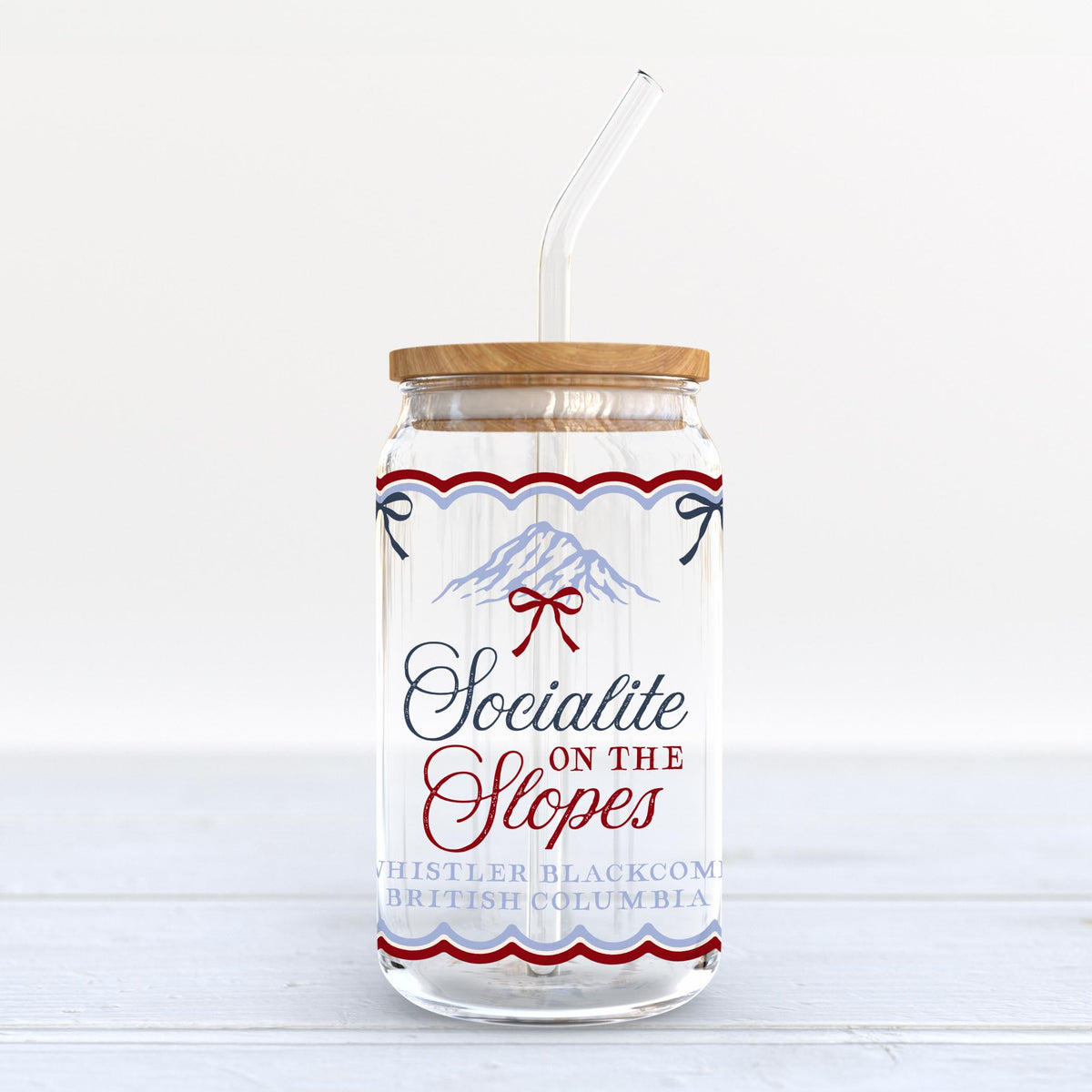 16oz Cold Brew Glass-Chalet Girl | Custom -3