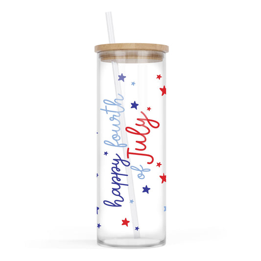 24oz Cold Brew Glass-4th of July 250th Anniversary -0